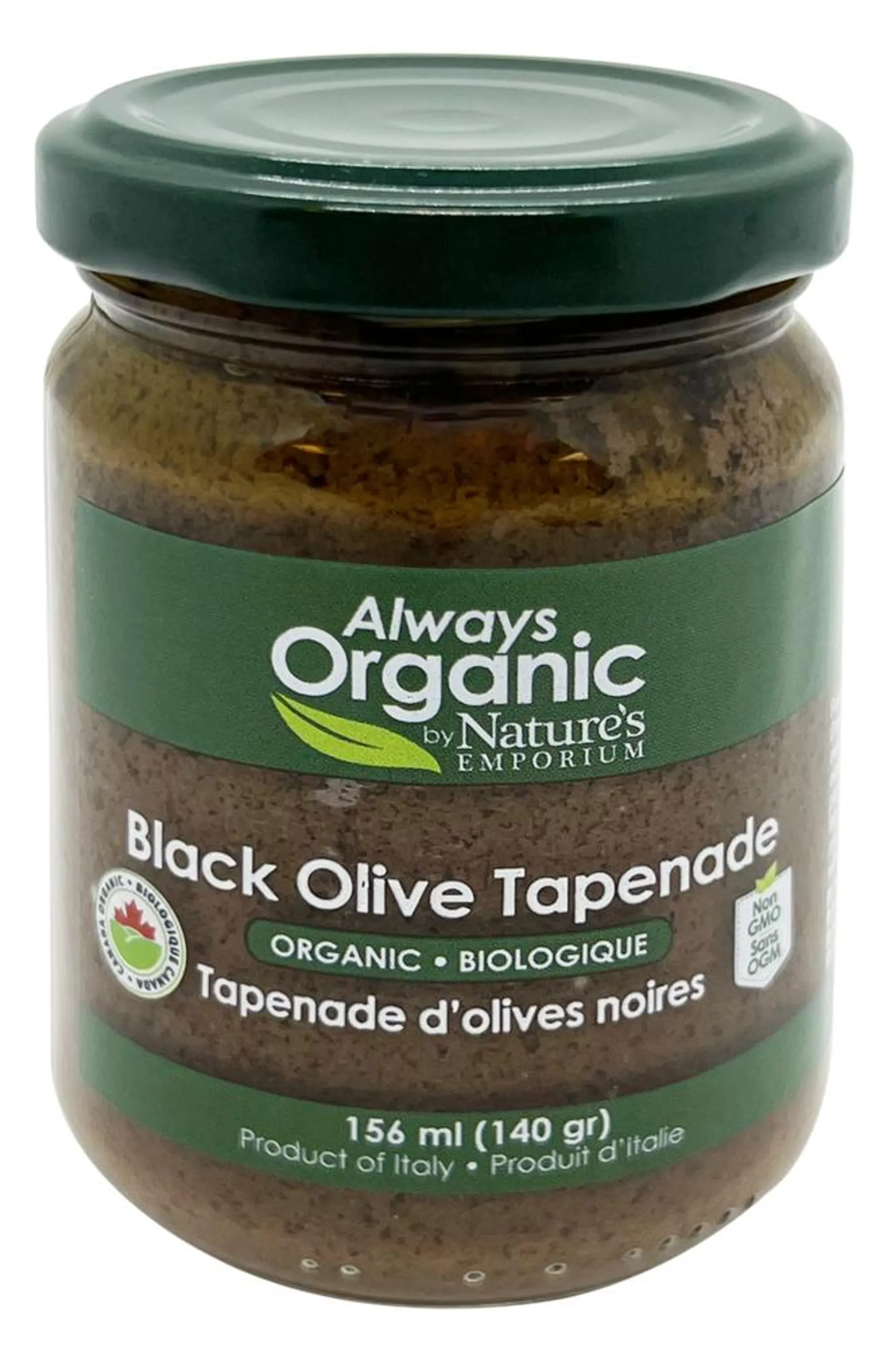 Always Organic Olive Tapenade Black Org 156 ml