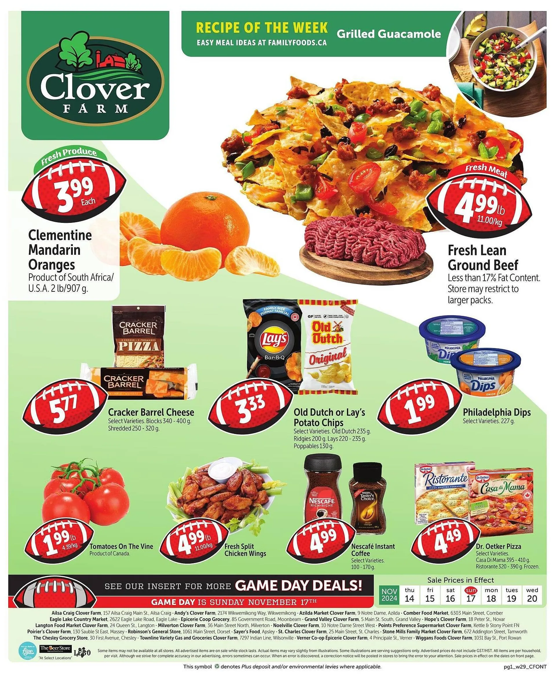 Clover Farm flyer - 1