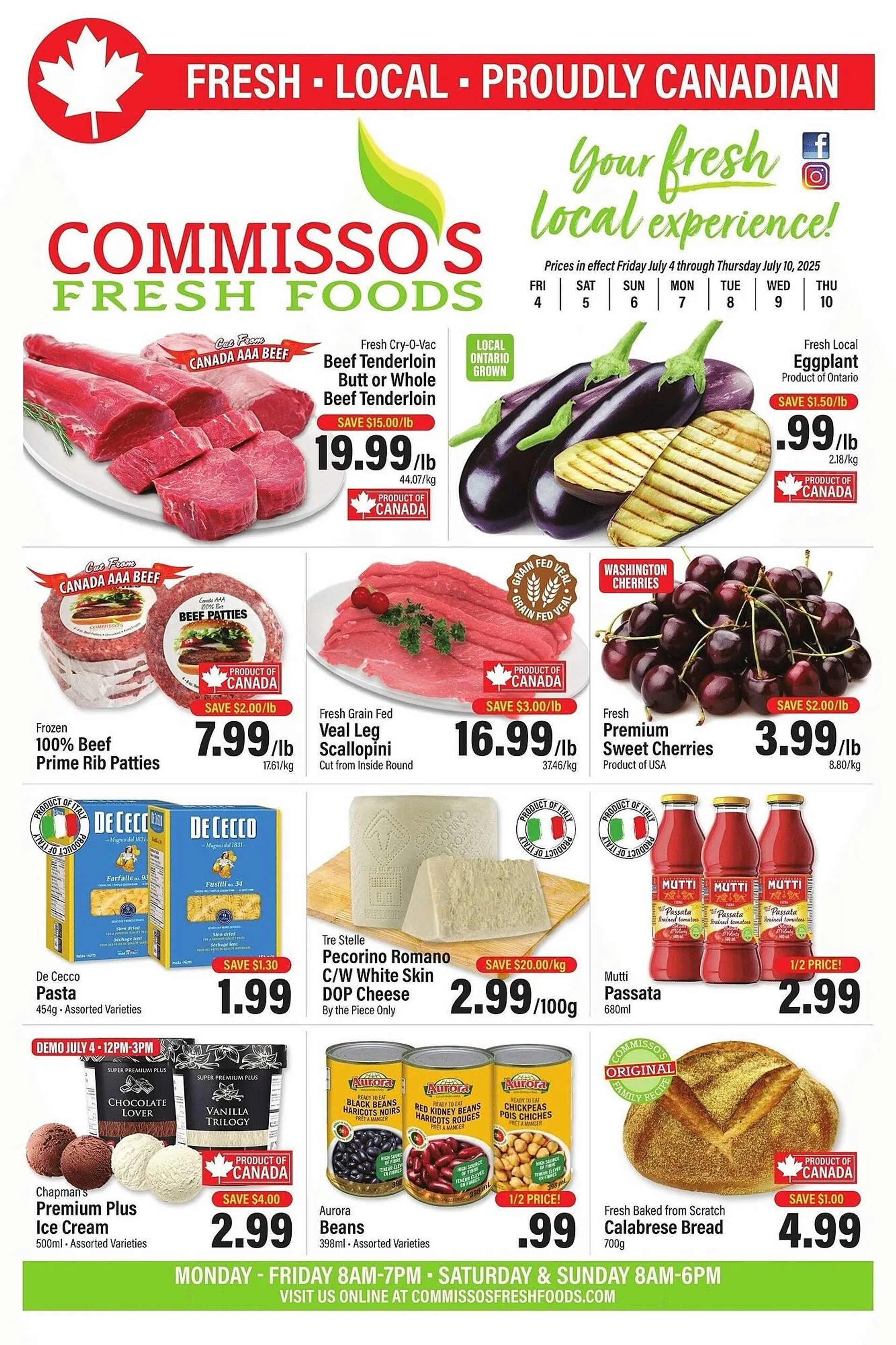 Commisso's Fresh Foods flyer from July 4 to July 10 2025 - flyer page 1