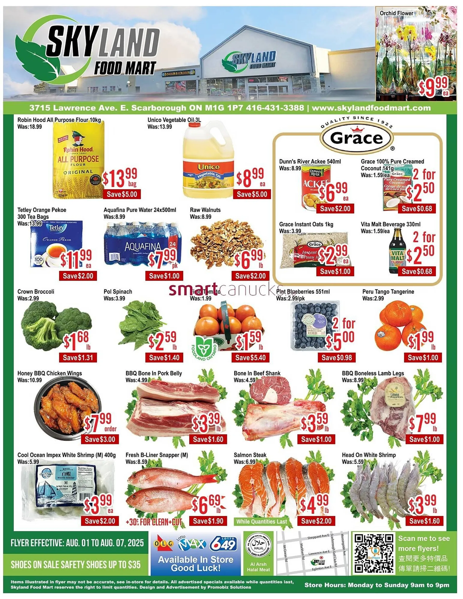 Skyland Foodmart flyer from August 1 to August 7 2025 - flyer page 1