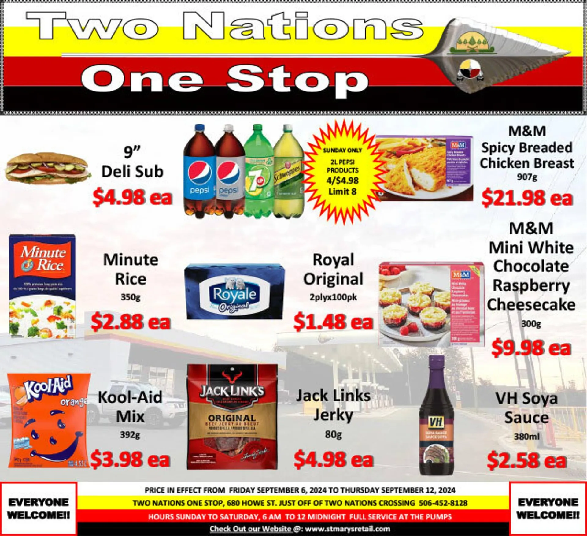 Two Nations One Stop flyer - 1