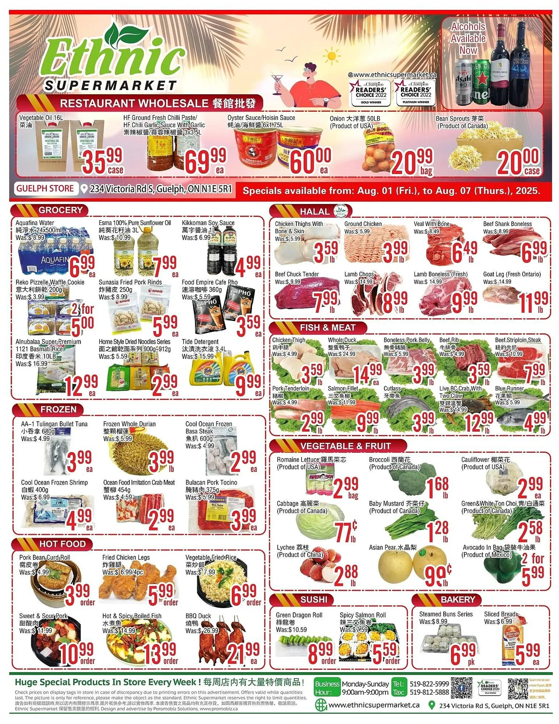 Ethnic Supermarket flyer from August 1 to August 7 2025 - flyer page 1