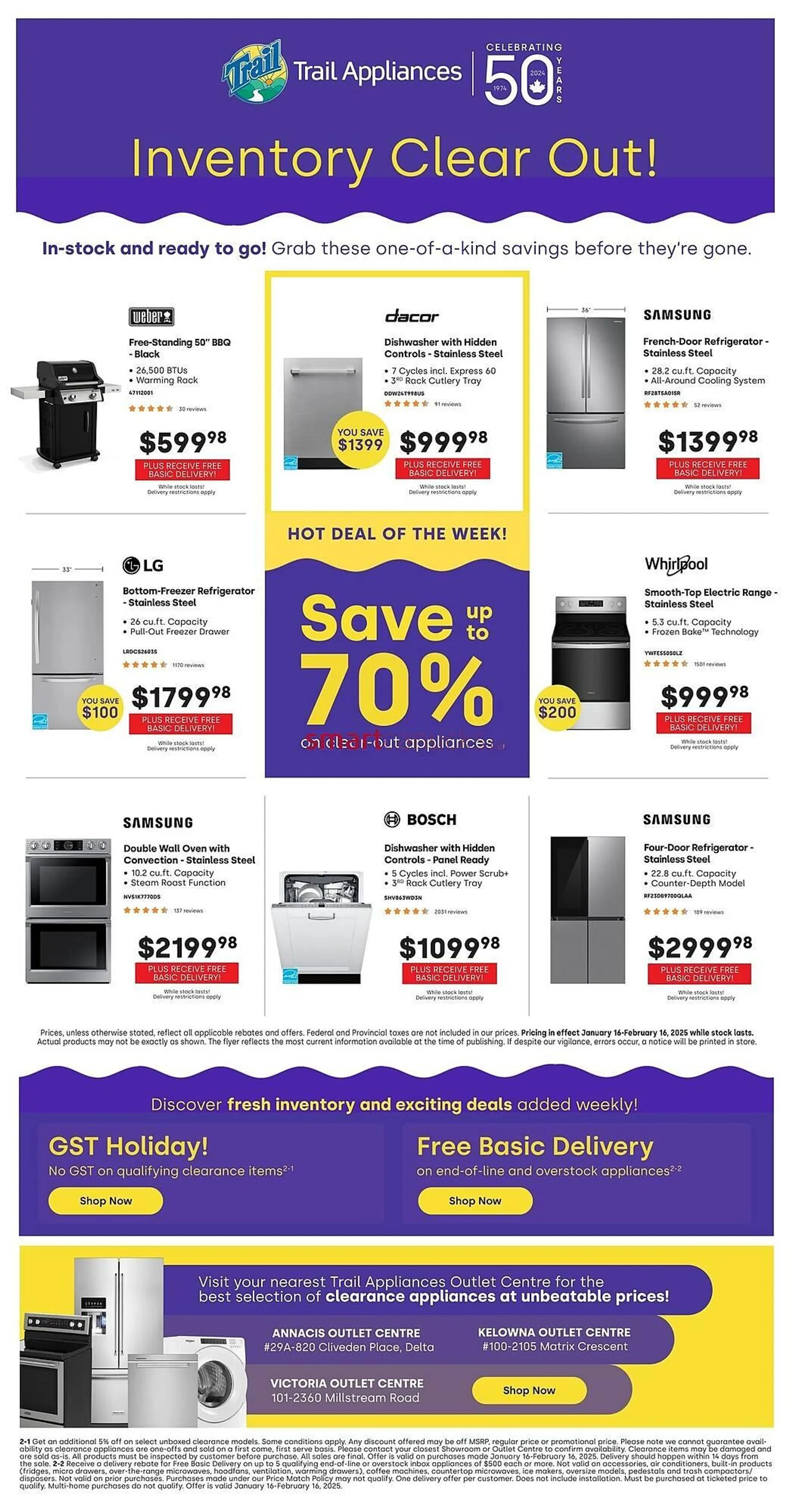 Trail Appliances flyer - 1