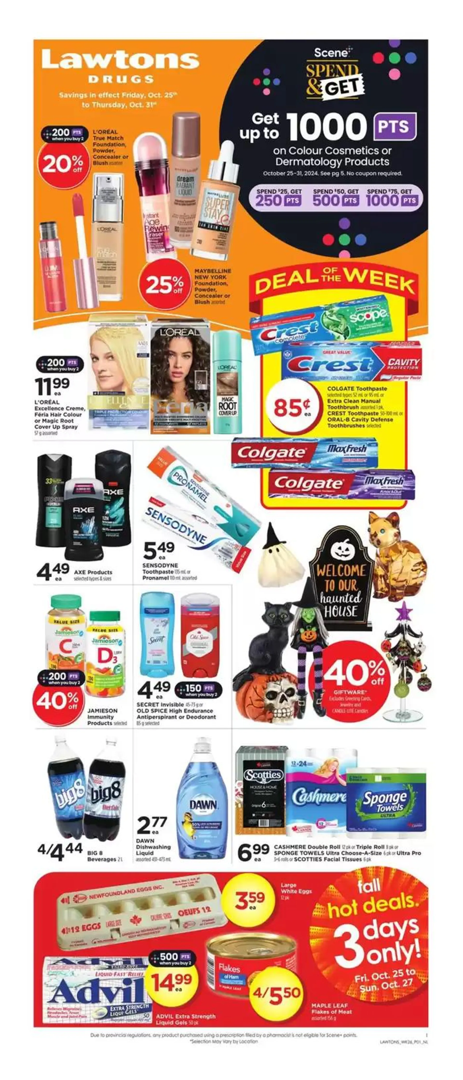 Weekly Ad from October 25 to October 31 2024 - flyer page 1