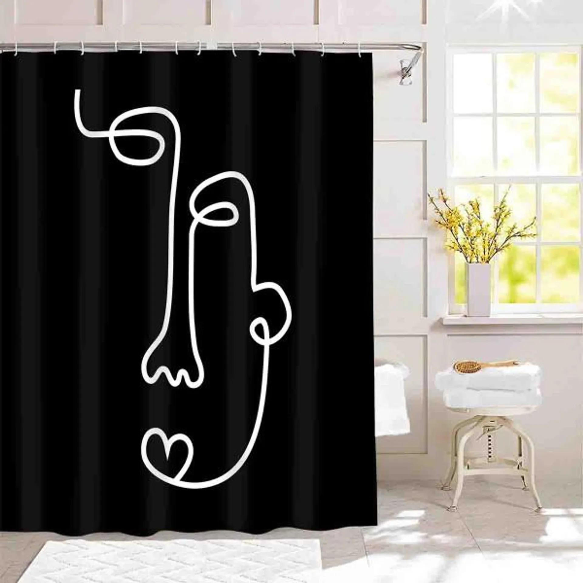 FACES Shower Curtain