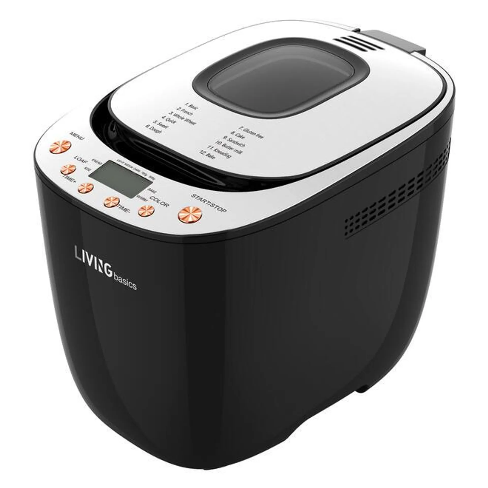 2LB Programmable Digital Bread Maker Machine with 12 Settings - LIVINGbasics®