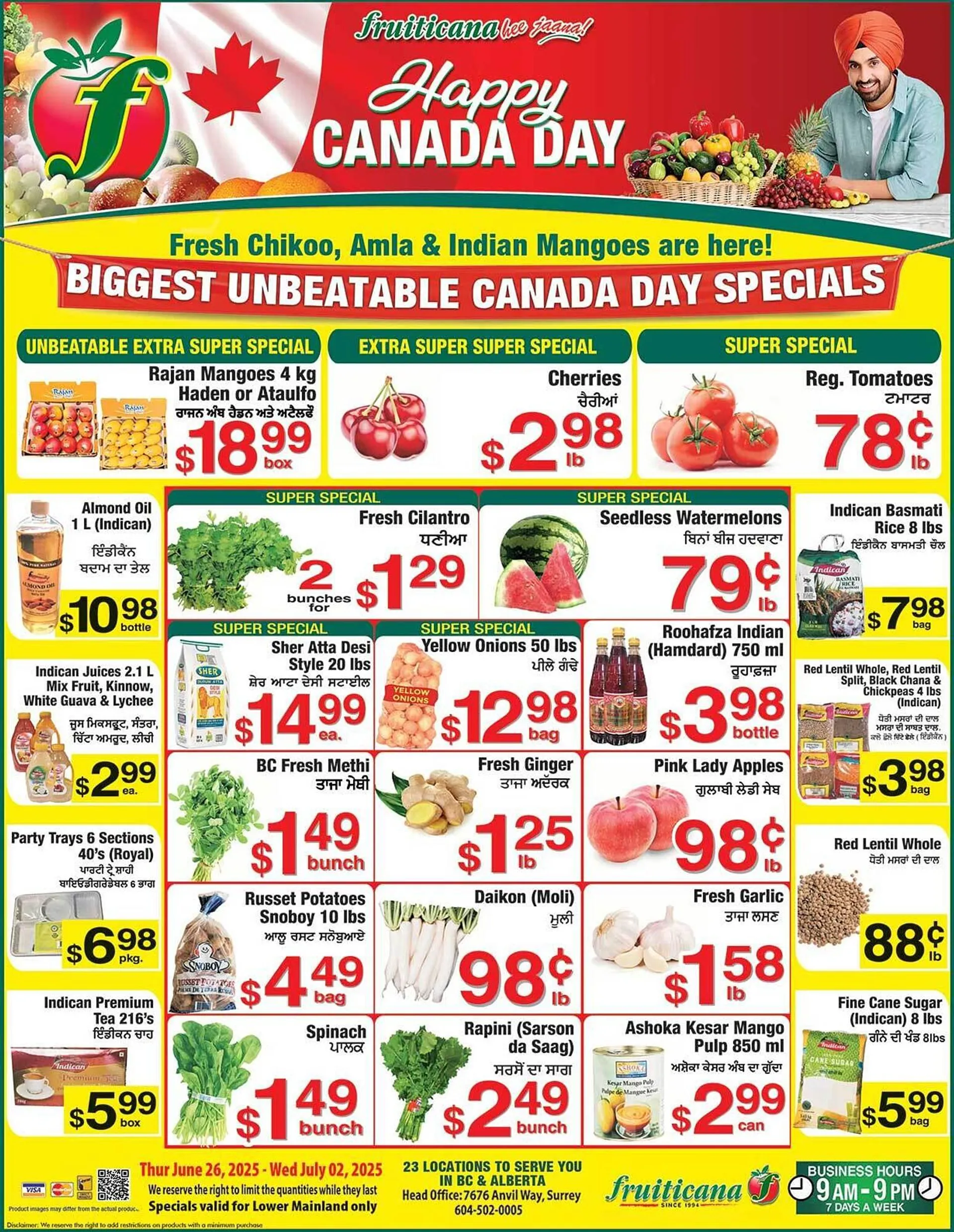 Fruiticana flyer from June 26 to July 2 2025 - flyer page 1