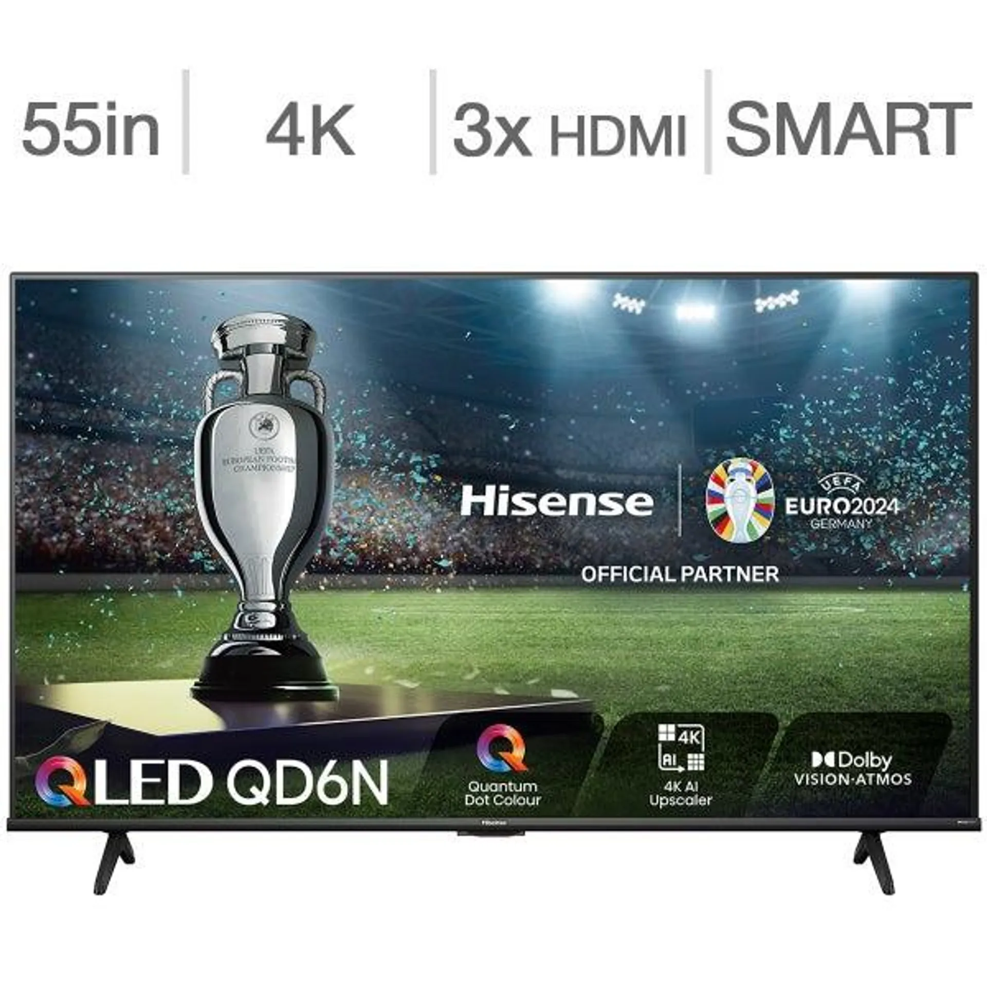 Hisense 55" Class - QD6N Series - 4K UHD QLED LCD TV