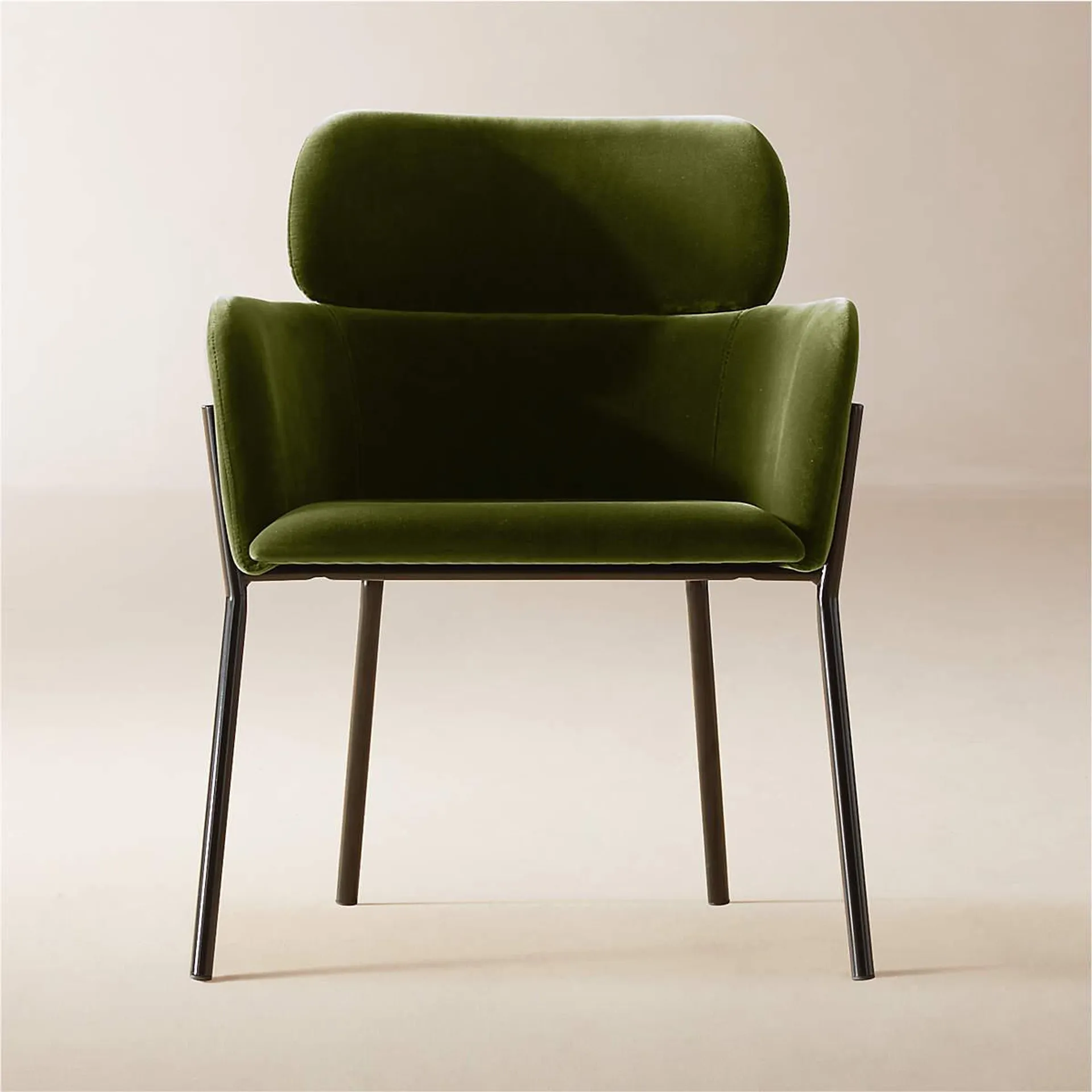 Azalea Green Velvet Dining Chair