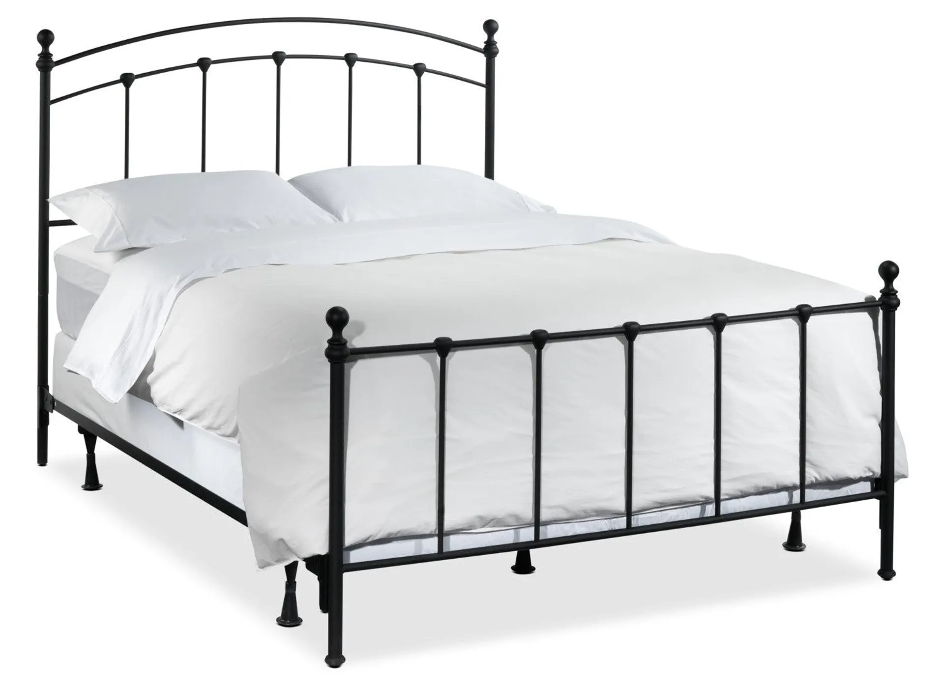 Sanford 3-Piece Queen Bed - Matte Black