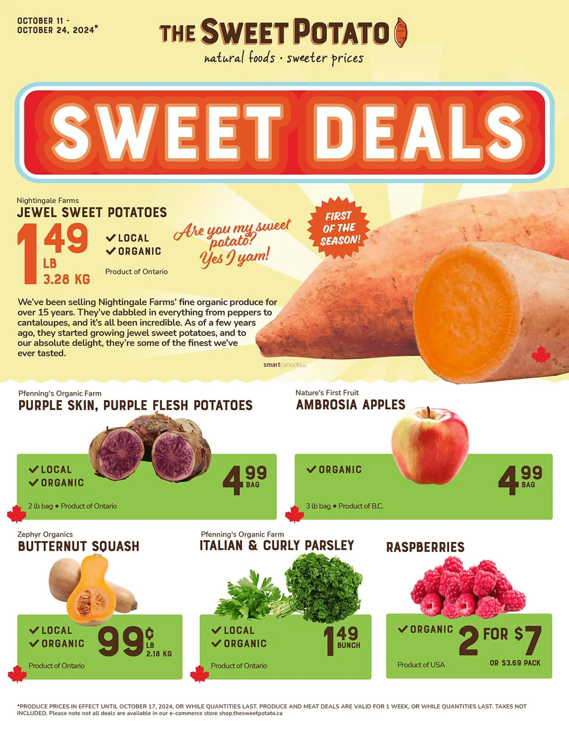 The Sweet Potato flyer - 1