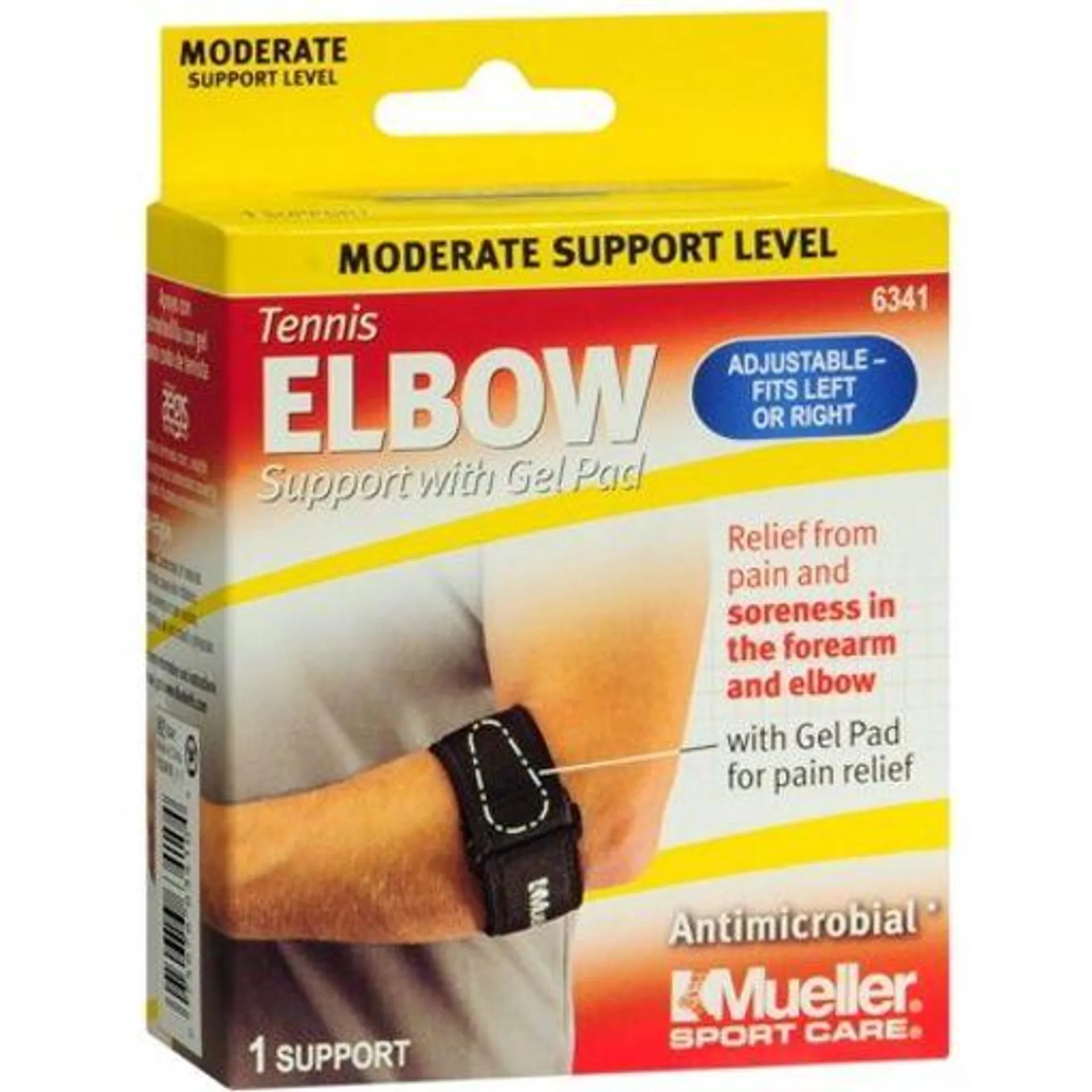 MUELLER TENNIS ELBOW SUPPORT W/PAD OSFM