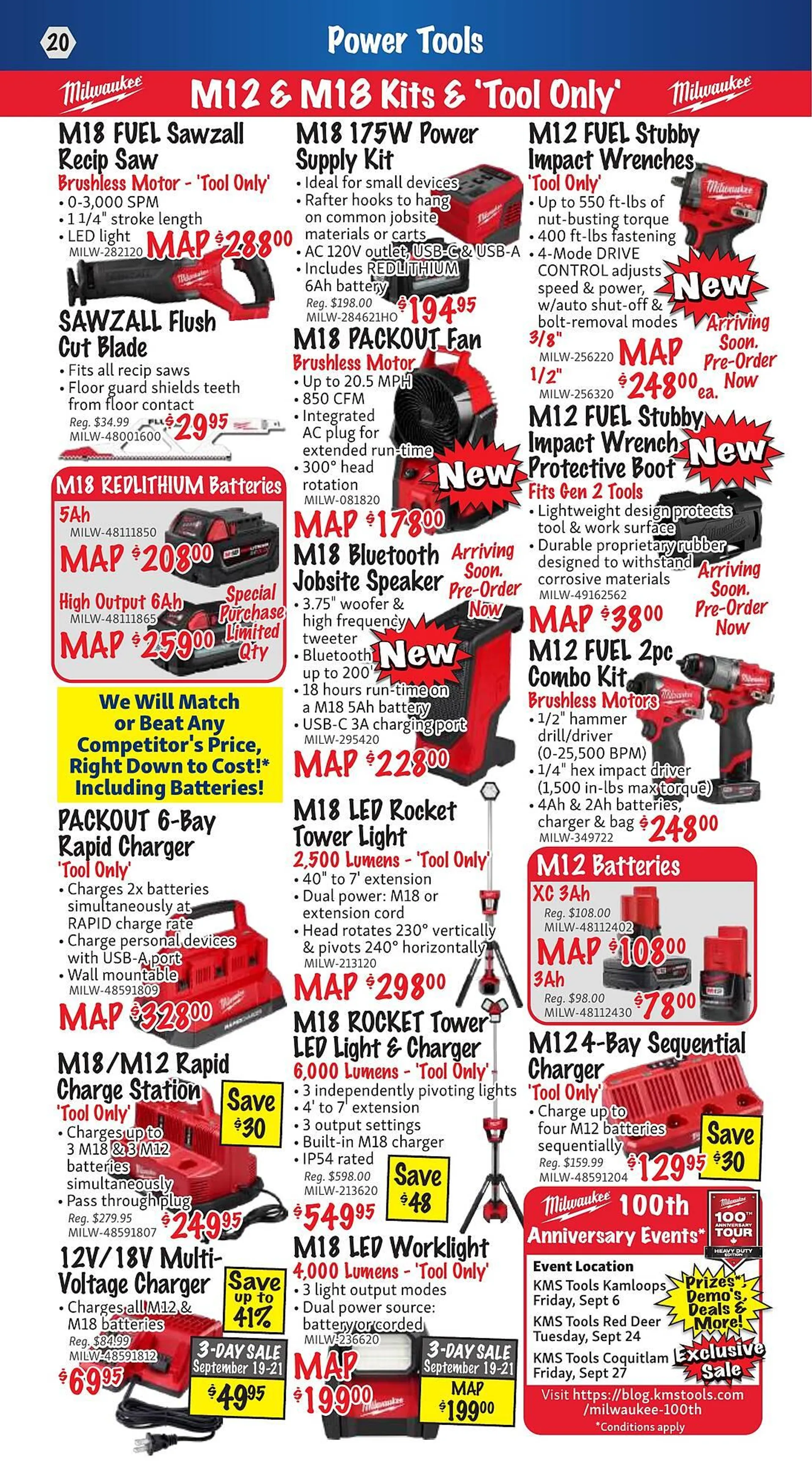 KMS Tools flyer from September 1 to September 30 2024 - flyer page 20