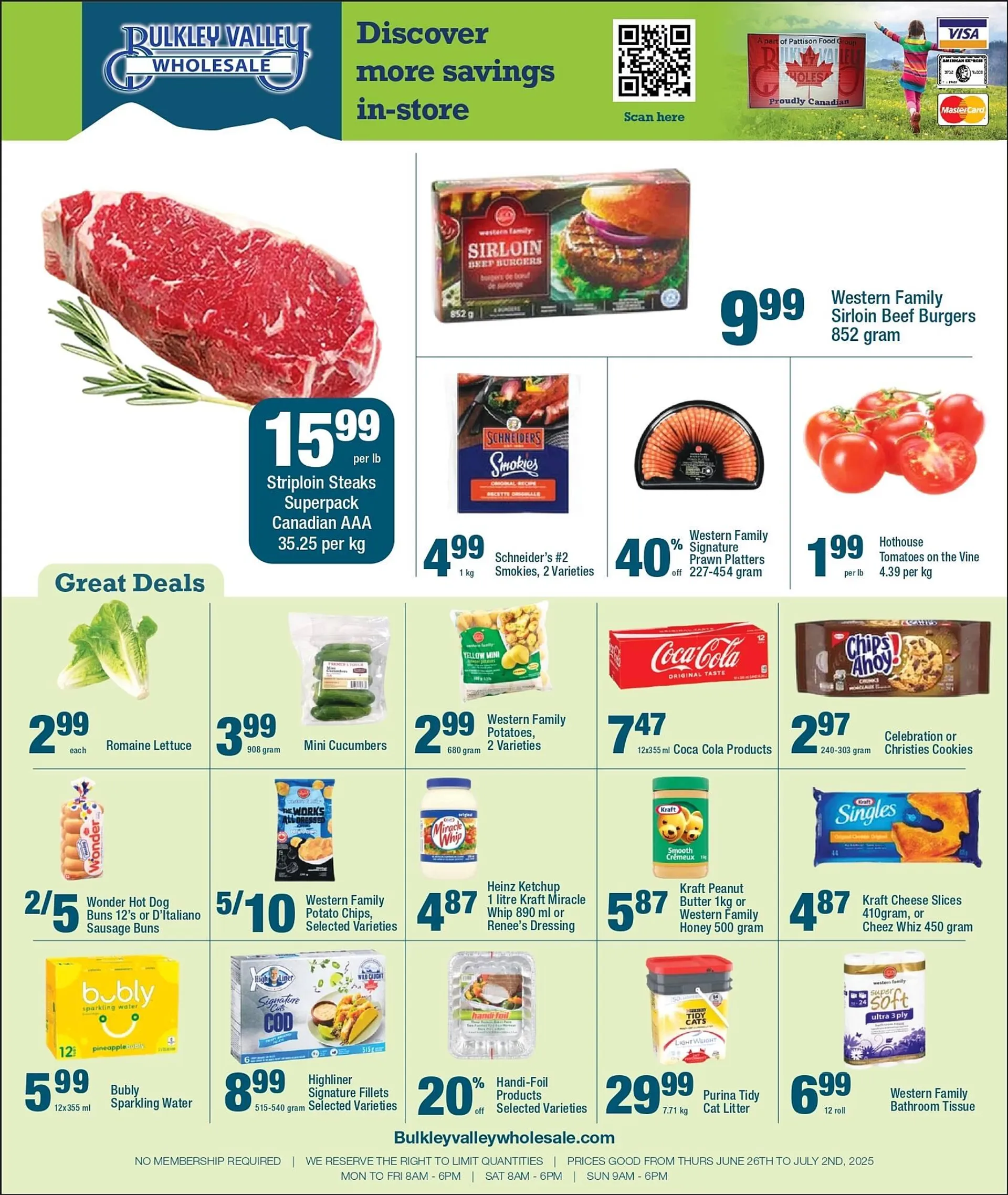 Bulkley Valley Wholesale flyer from June 26 to July 2 2025 - flyer page 1