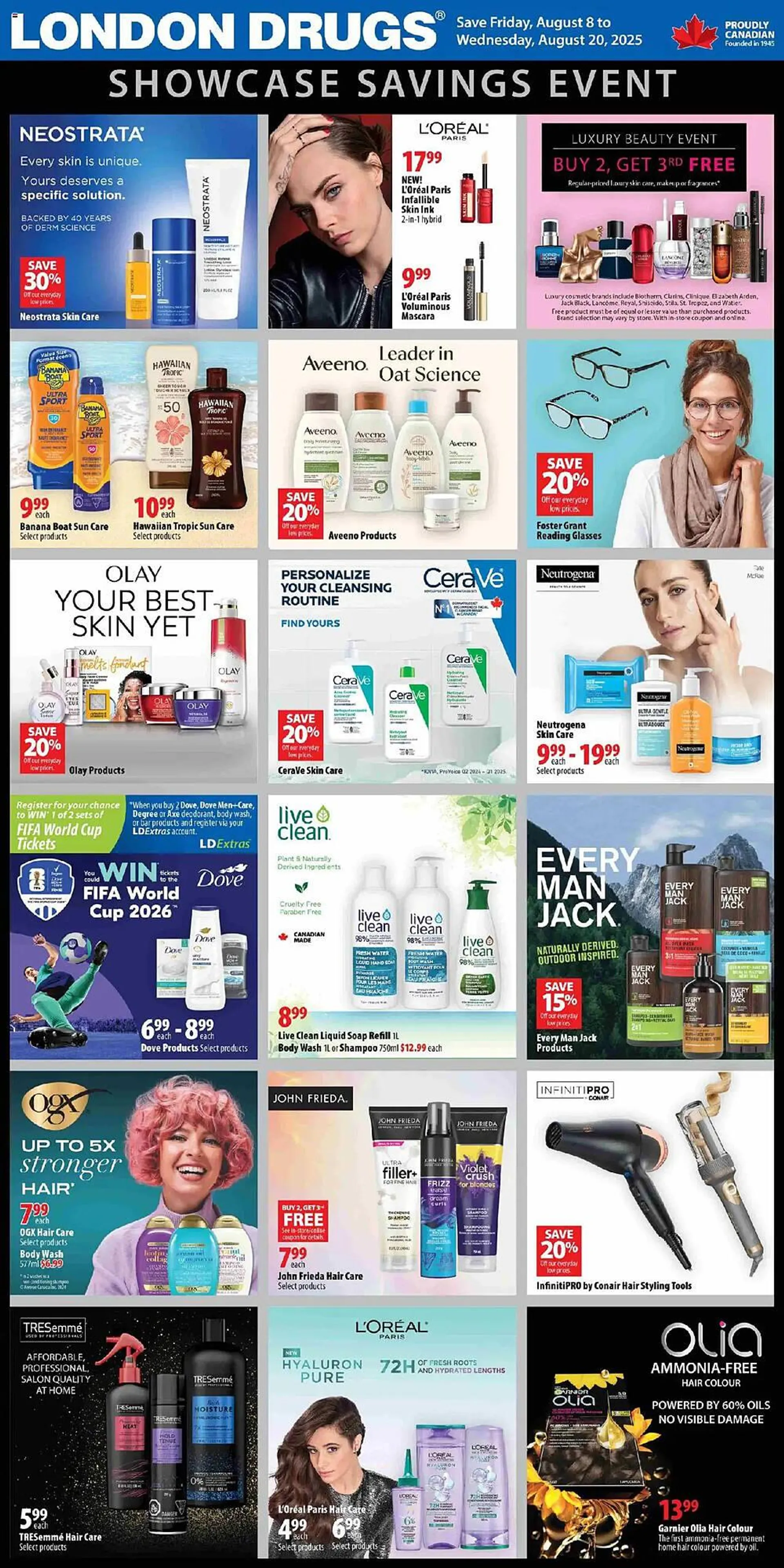 London Drugs flyer from August 8 to August 20 2025 - flyer page 1
