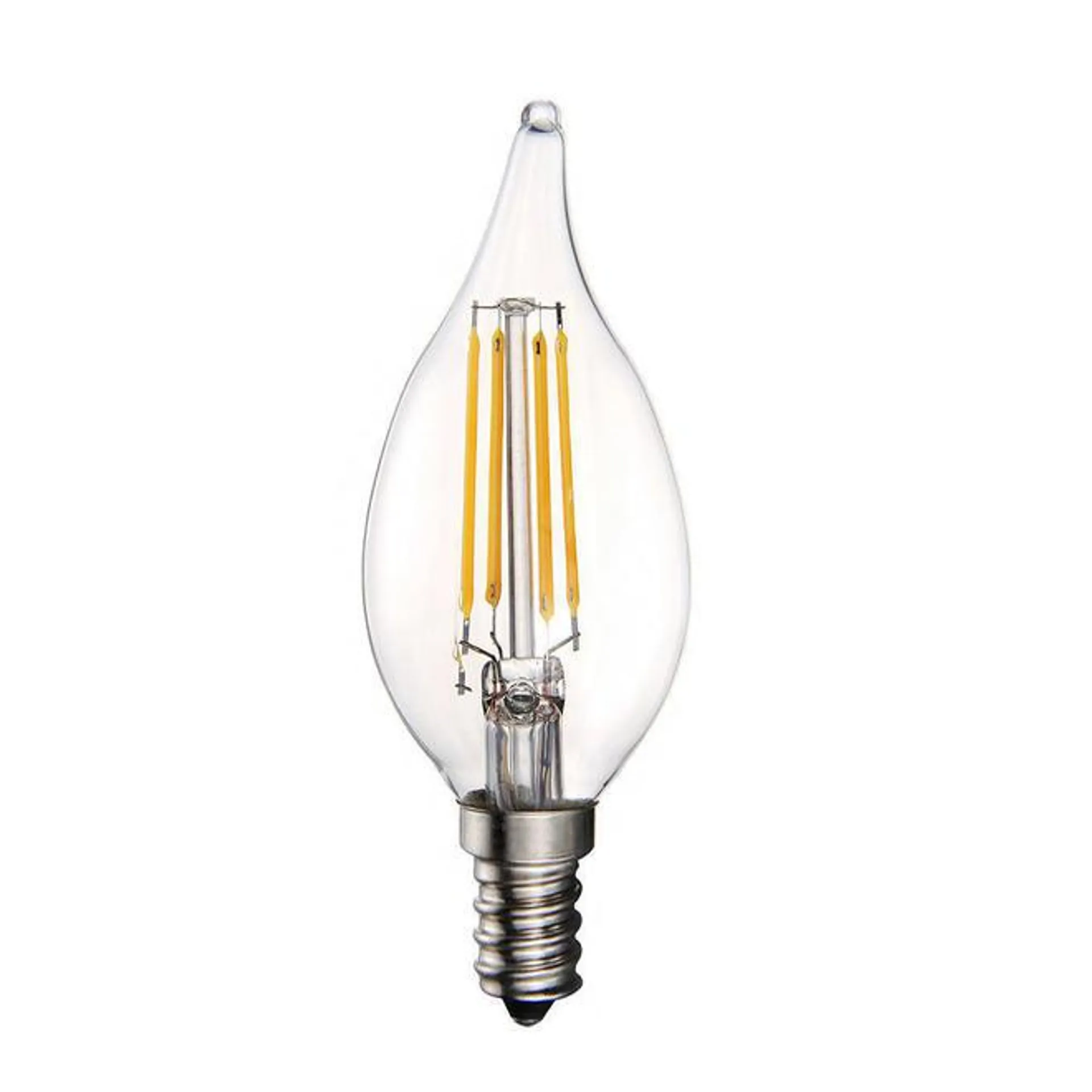CA10 Dimmable Filament LED Bulb 4W 40W Equivalent E12 2700K 400 Lumens