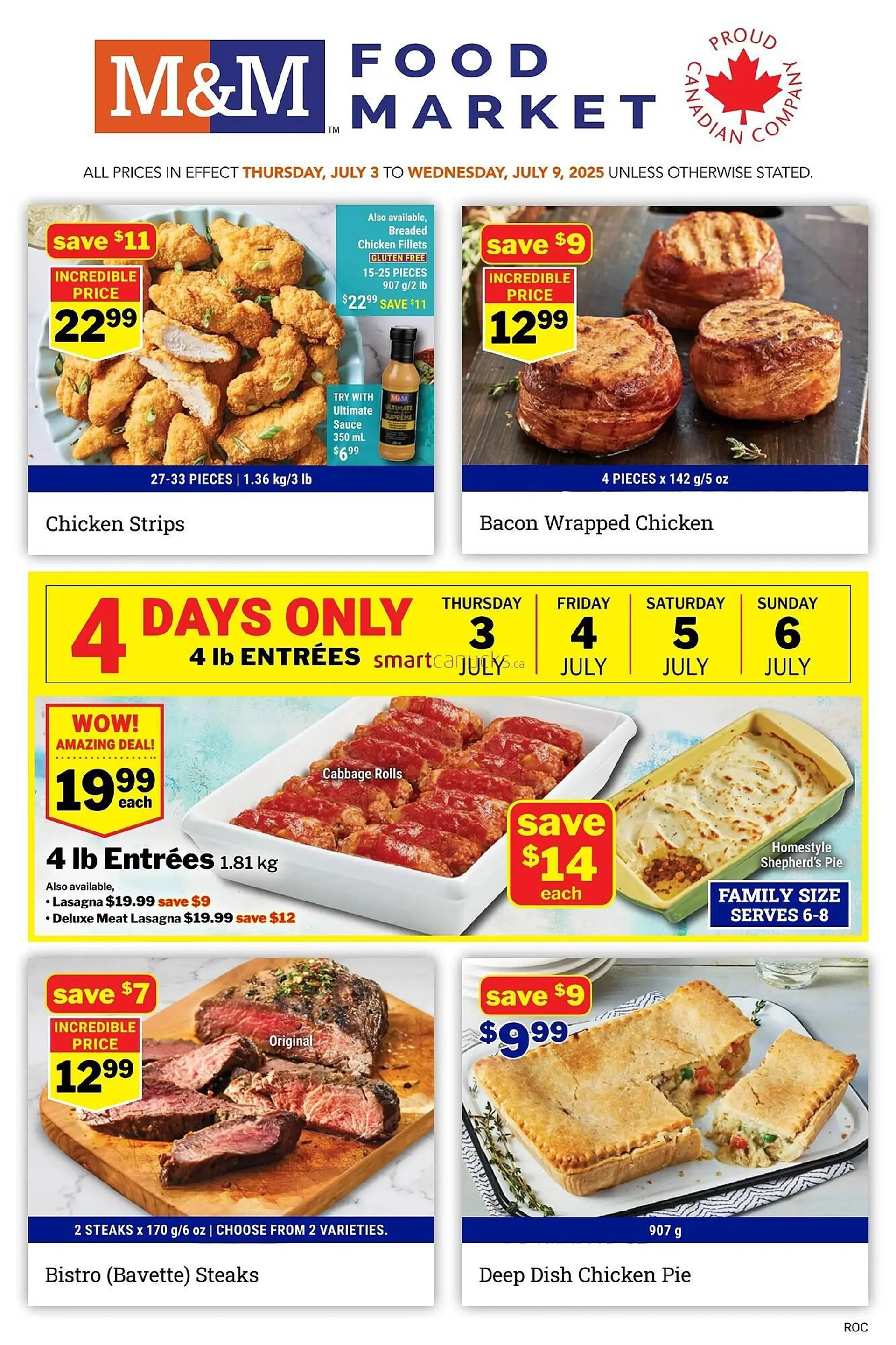 M & M Food Market flyer from July 3 to July 9 2025 - flyer page 1