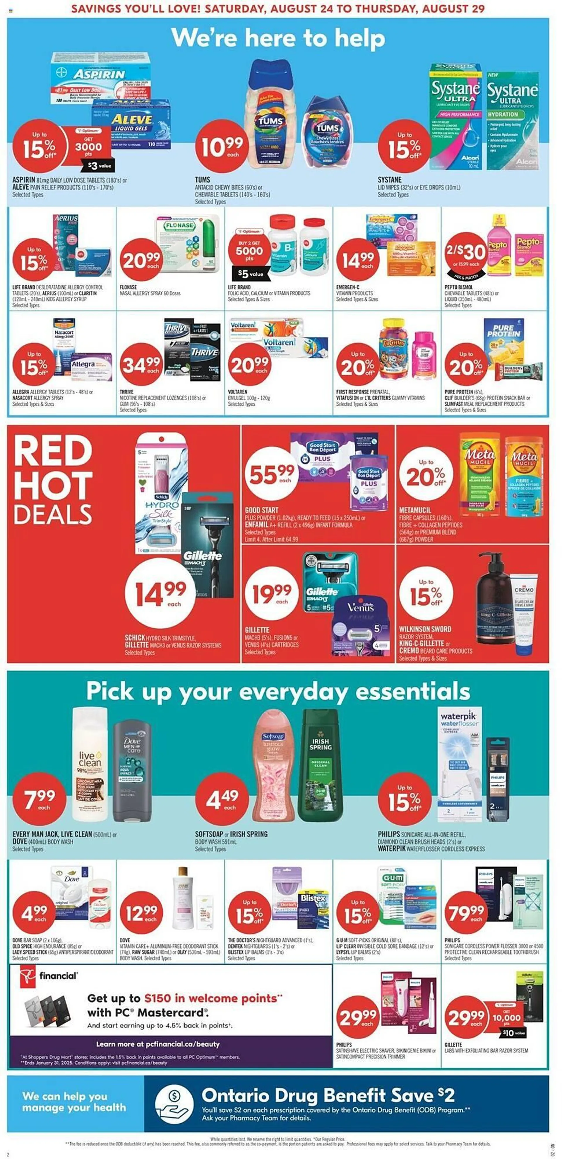 Shoppers Drug Mart flyer from August 24 to August 29 2024 - flyer page 7