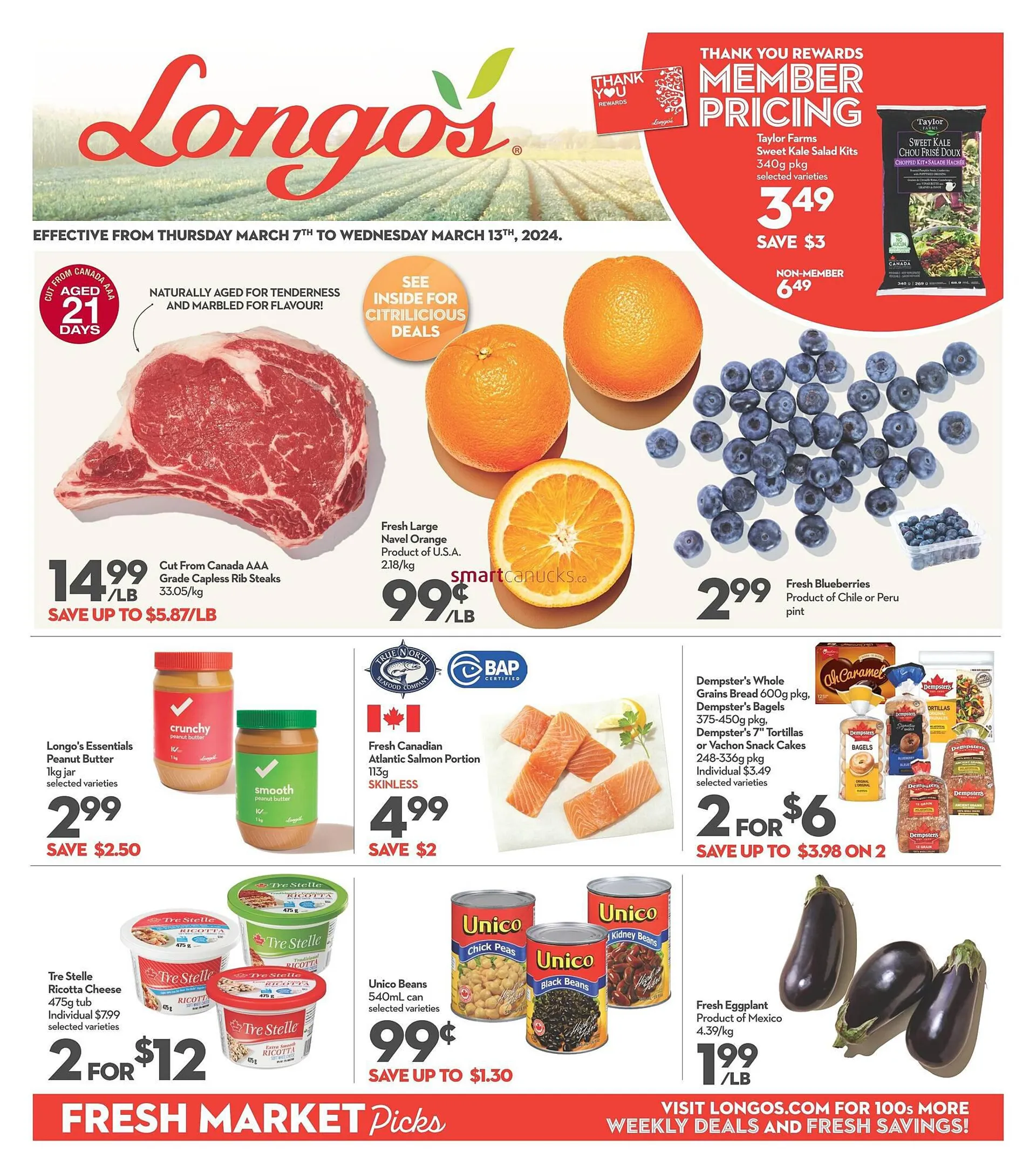 Longo's flyer from March 7 to March 13 2024 - flyer page 1