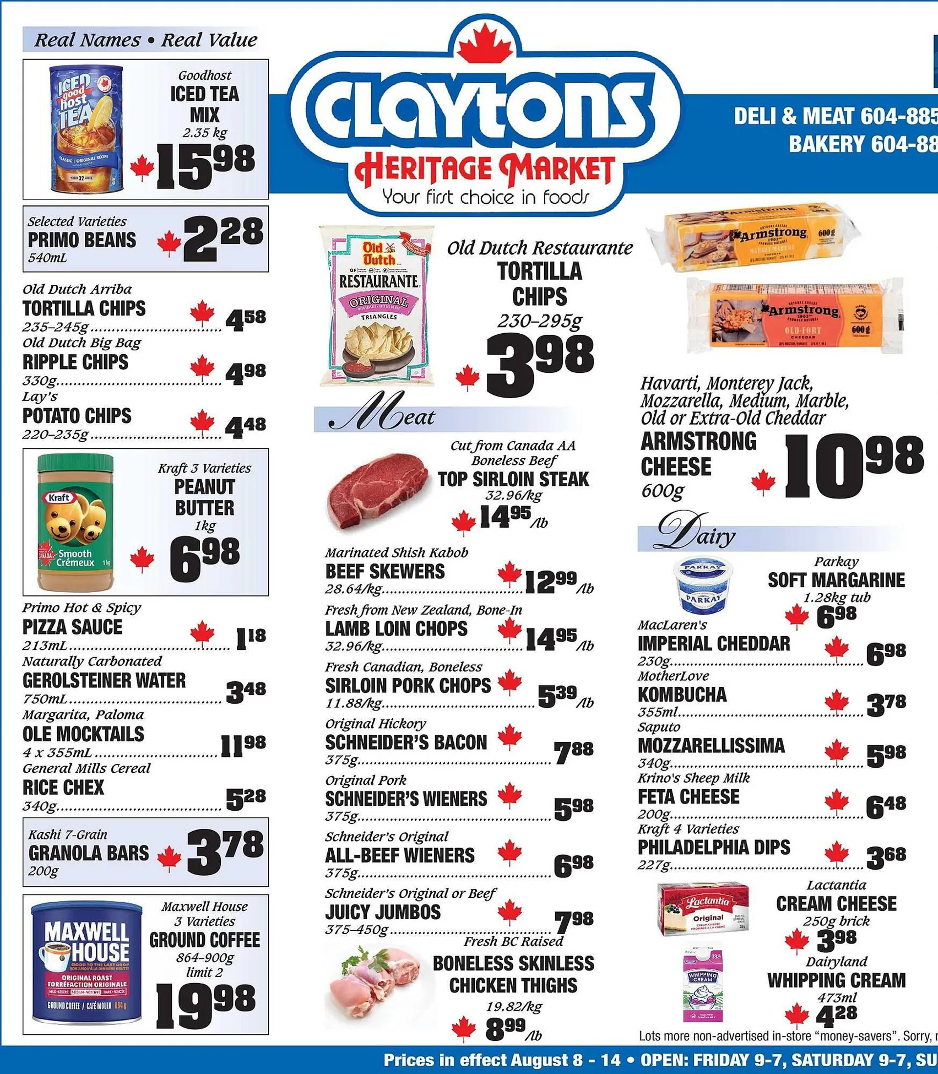 Claytons Heritage Market flyer - 1