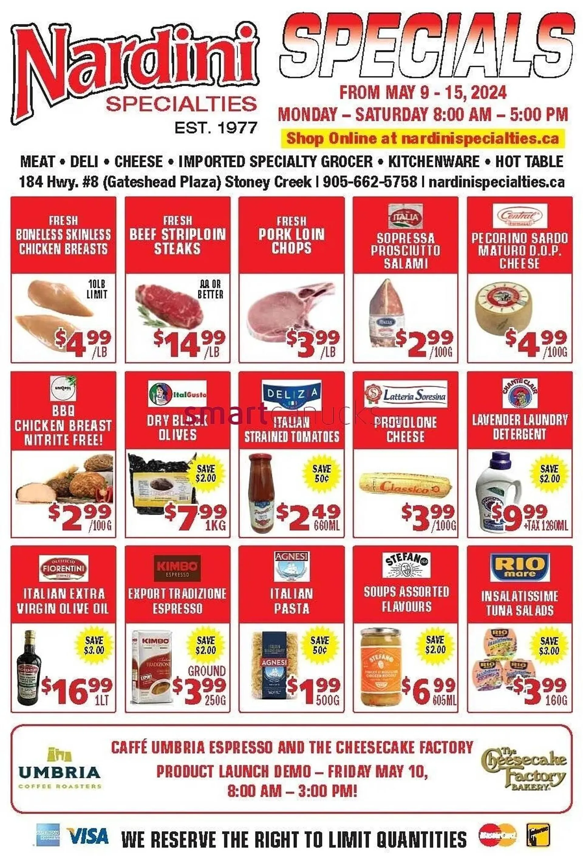 Nardini Specialties flyer - 1