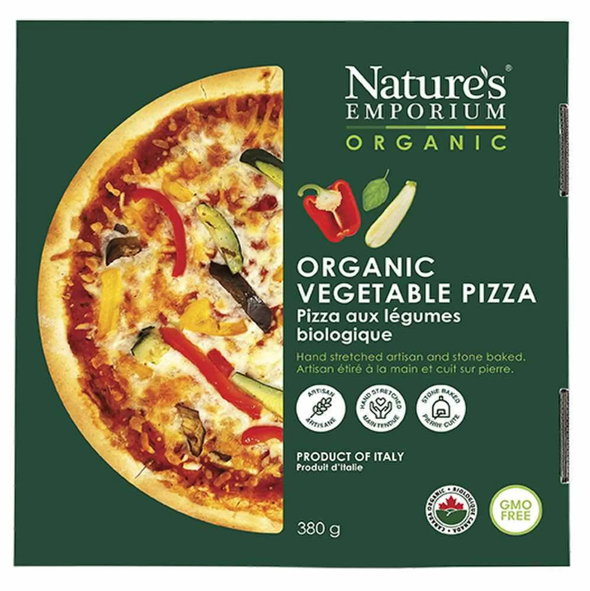 Natures Emporium Organic Artisan Vegetable Pizza 380 g