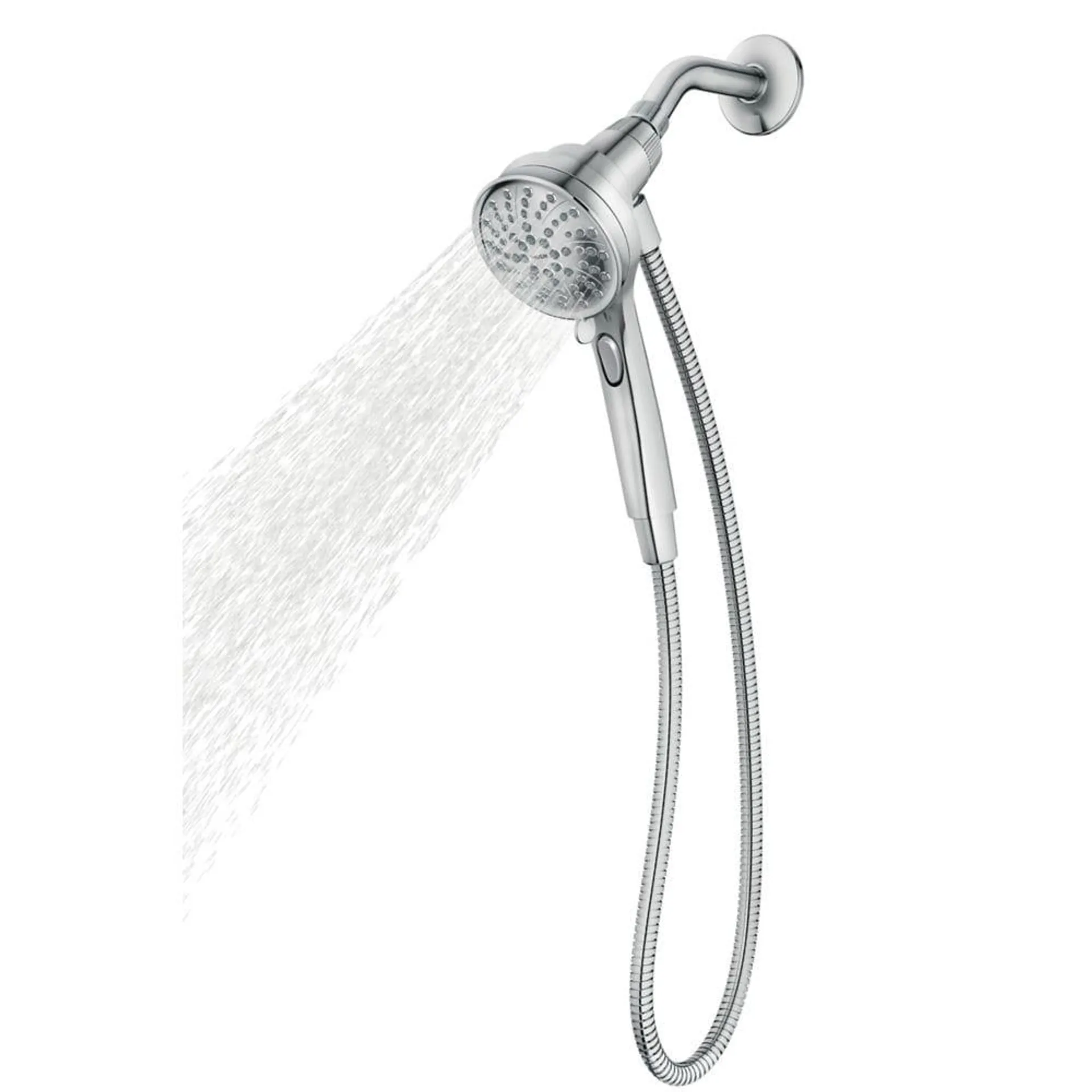 6-Setting Handheld Shower Head with Magnetic Dock in Chrome