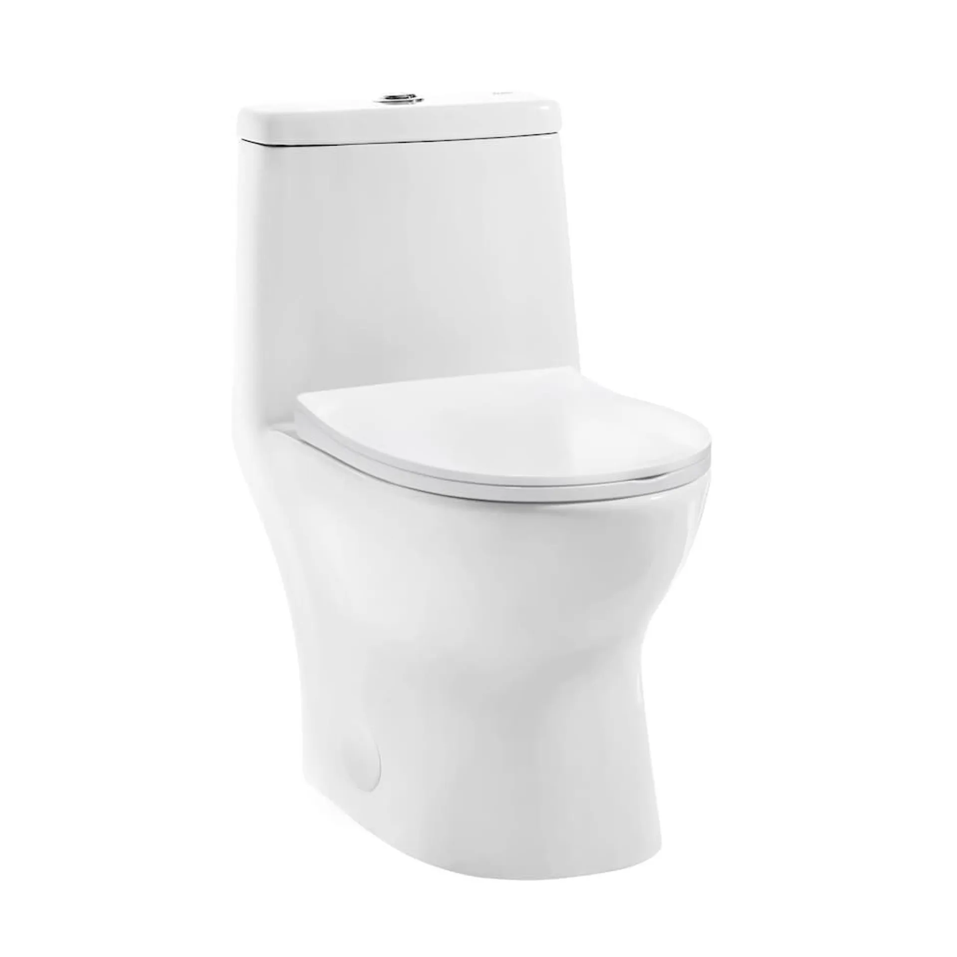 Ivy 1-Piece 0.8/1.28 GPF Dual Flush Elongated Toilet in White