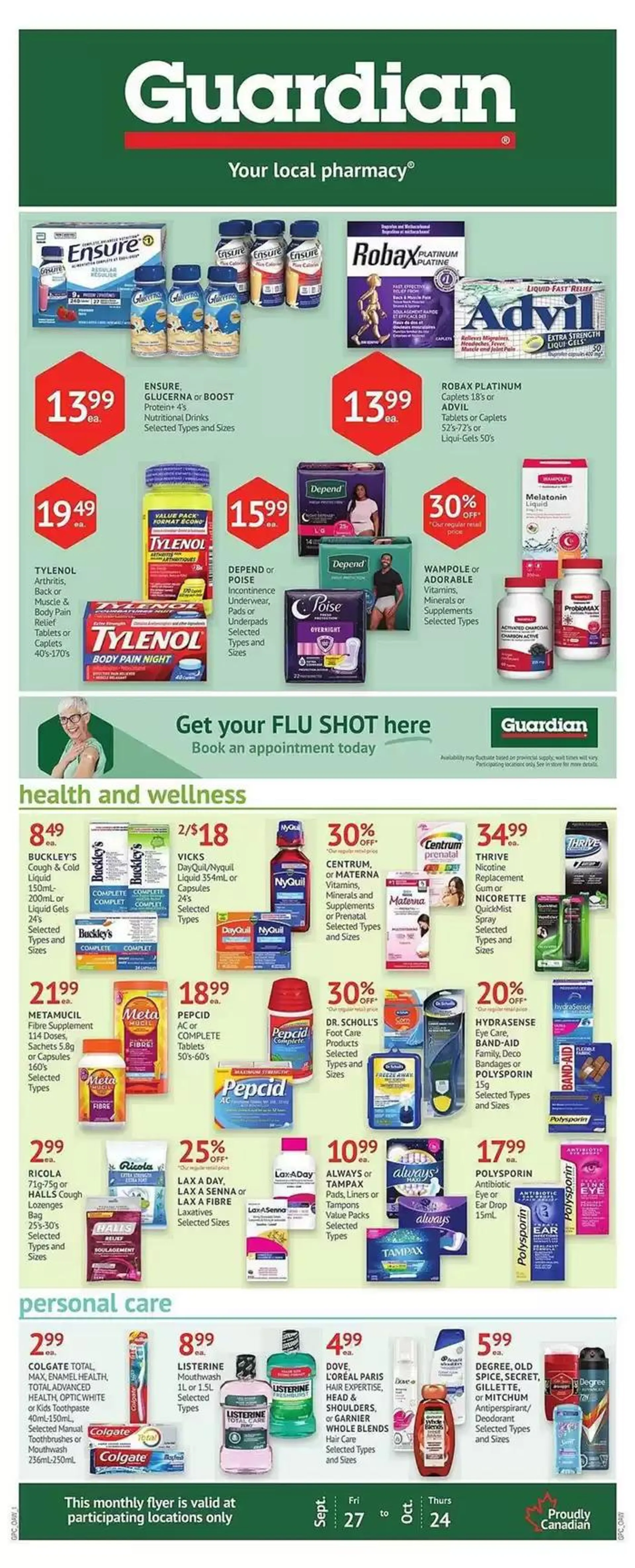 Guardian Pharmacy weekly flyer - 1