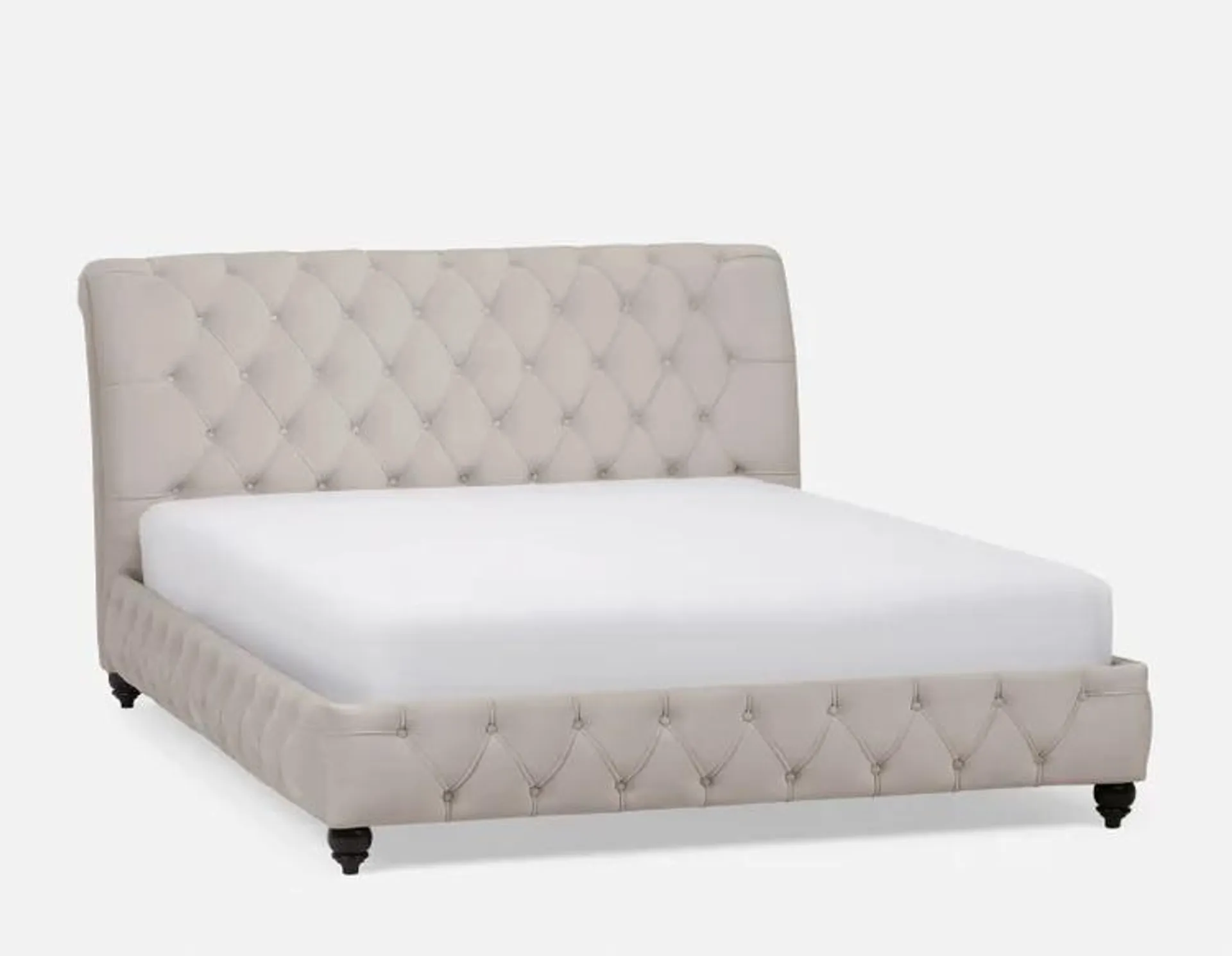 VALENCE tufted velvet king size bed