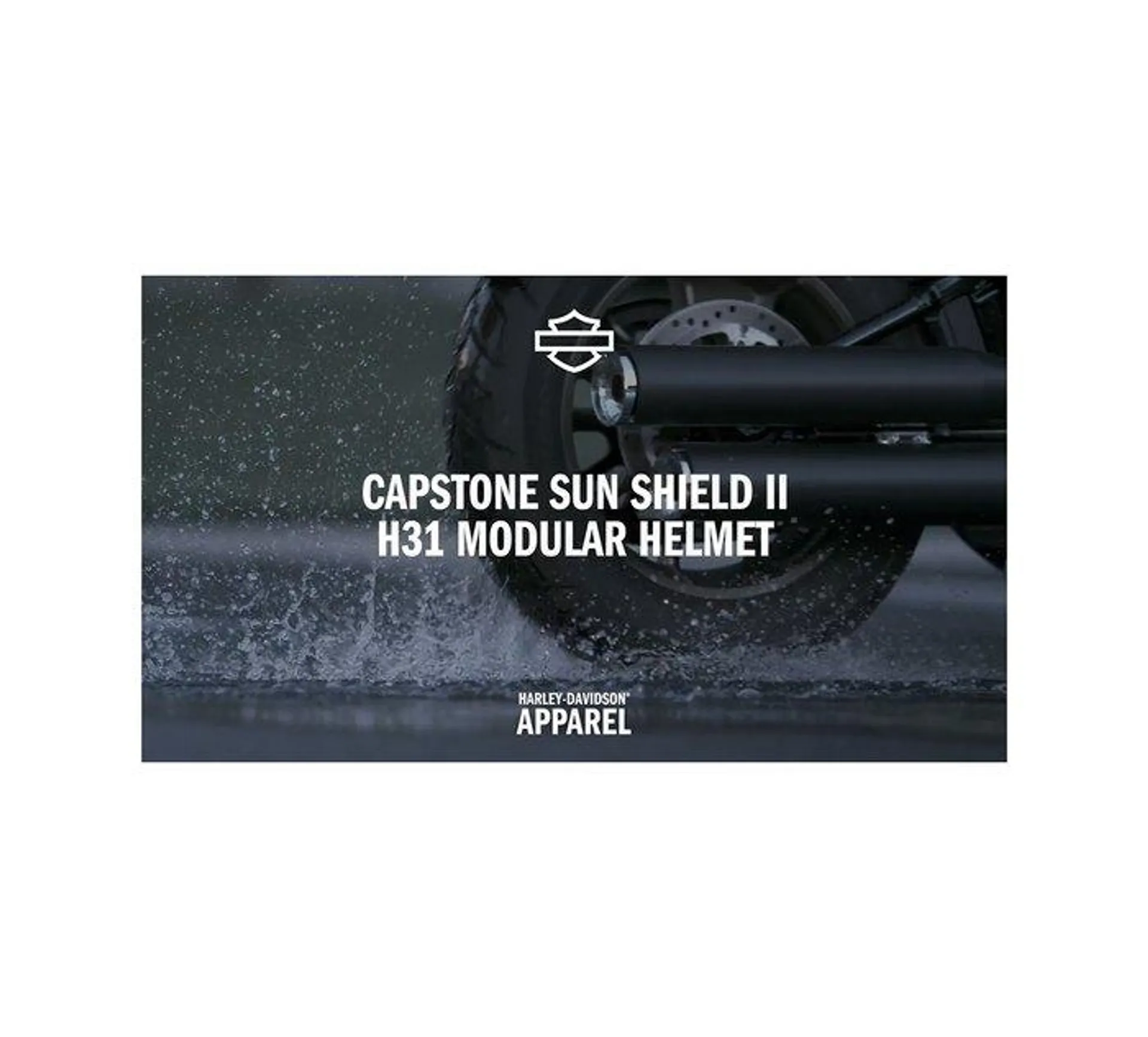 Capstone Sun Shield II H31 Modular Helmet - Gloss Reef Blue