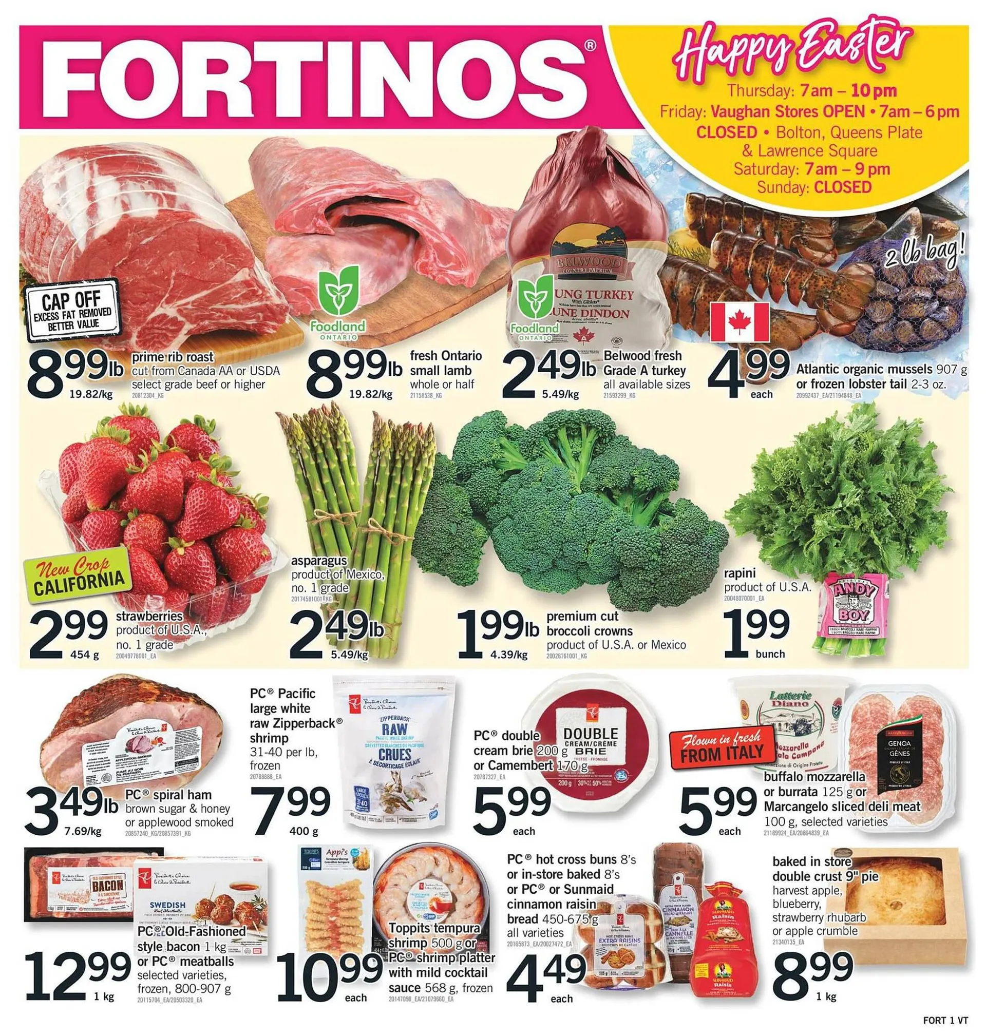 Fortinos flyer from March 27 to April 2 2024 - flyer page 1