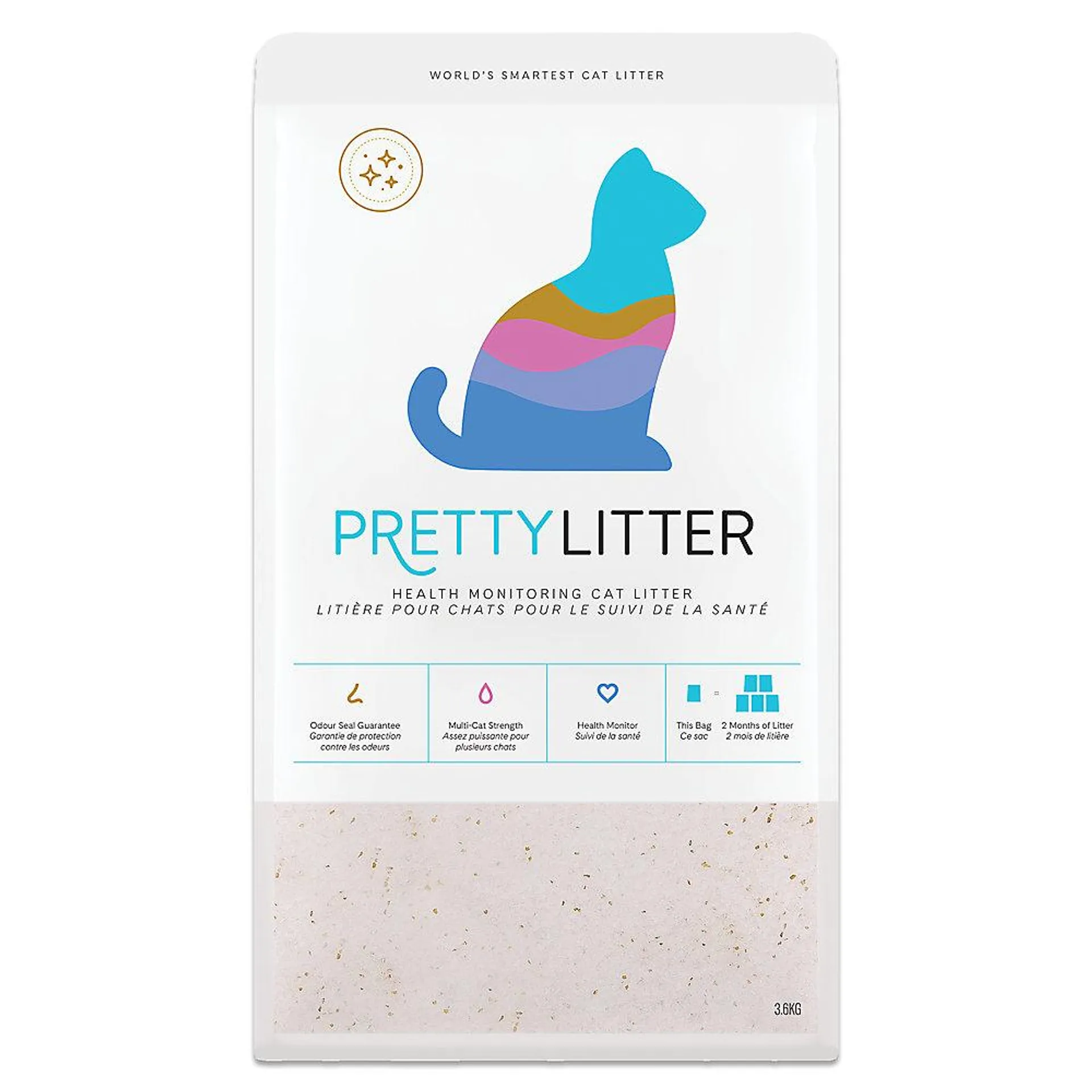 PrettyLitter Cat Litter - Unscented, Non-clumping