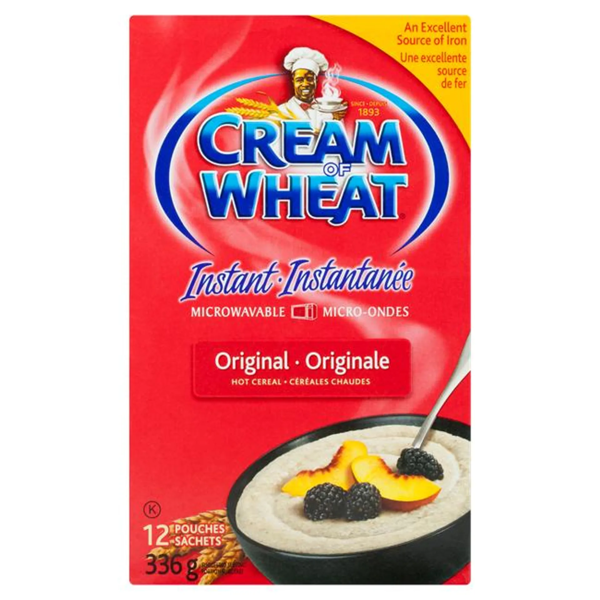 Cream of Wheat Instant Original Hot Cereal 12 Pouches 336 g