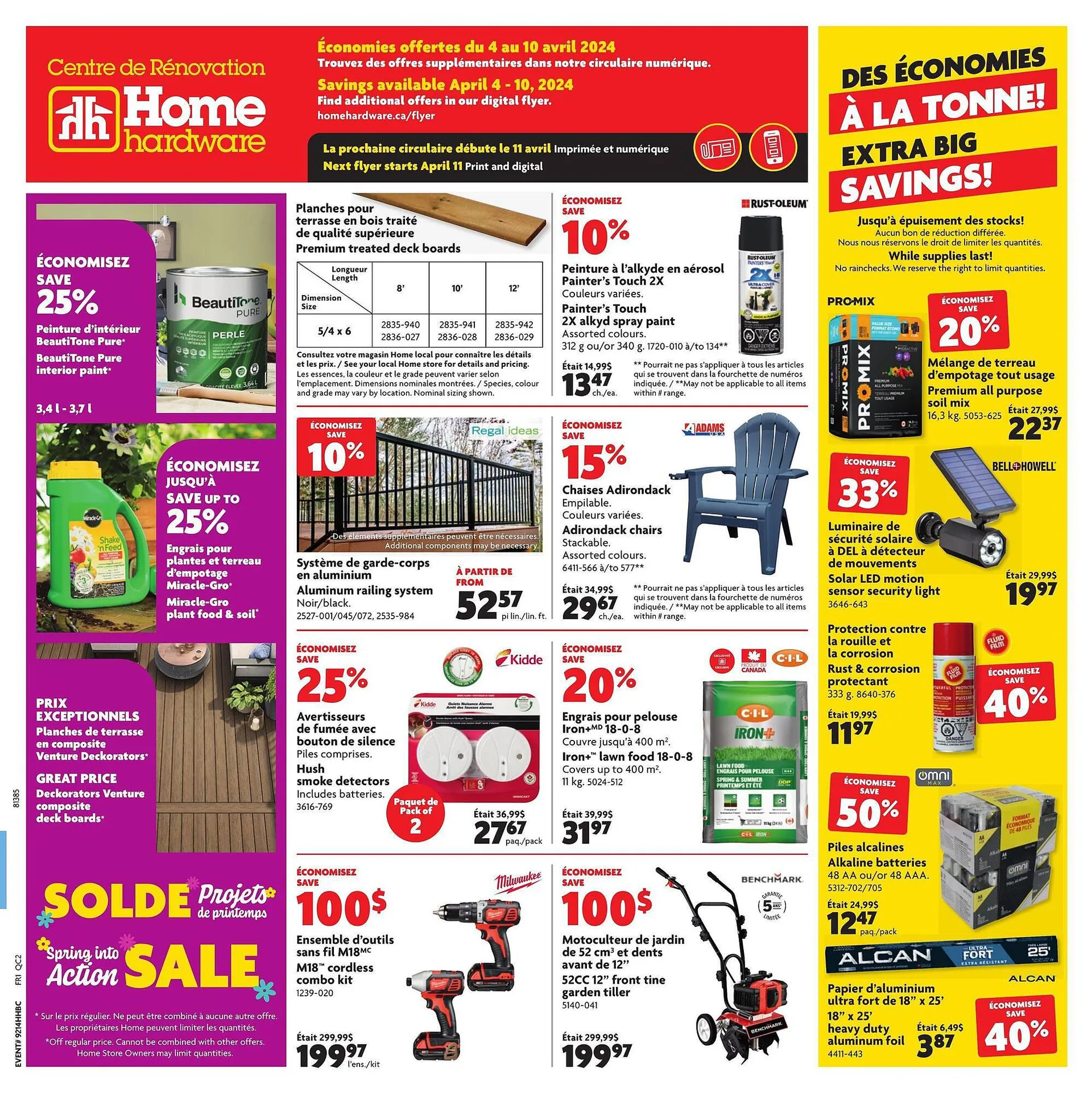Home Hardware flyer from April 3 to April 9 2024 - flyer page 1