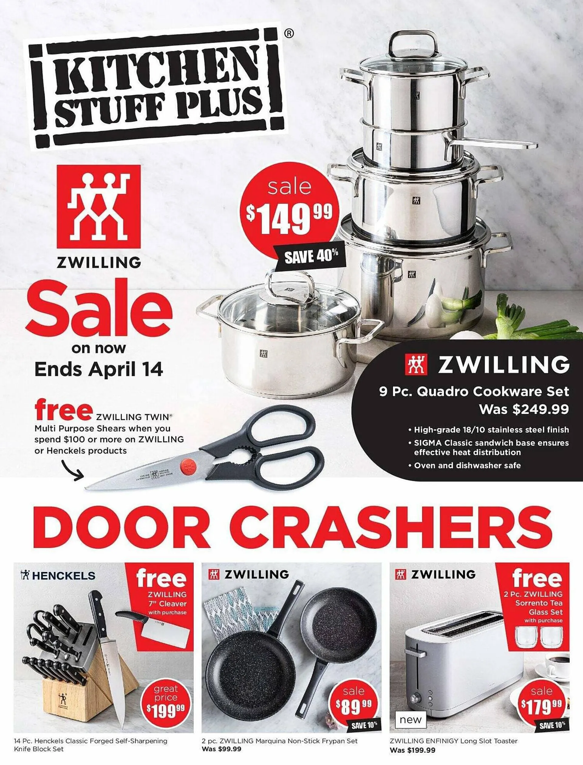 Kitchen Stuff Plus flyer from April 5 to April 12 2024 - flyer page 1