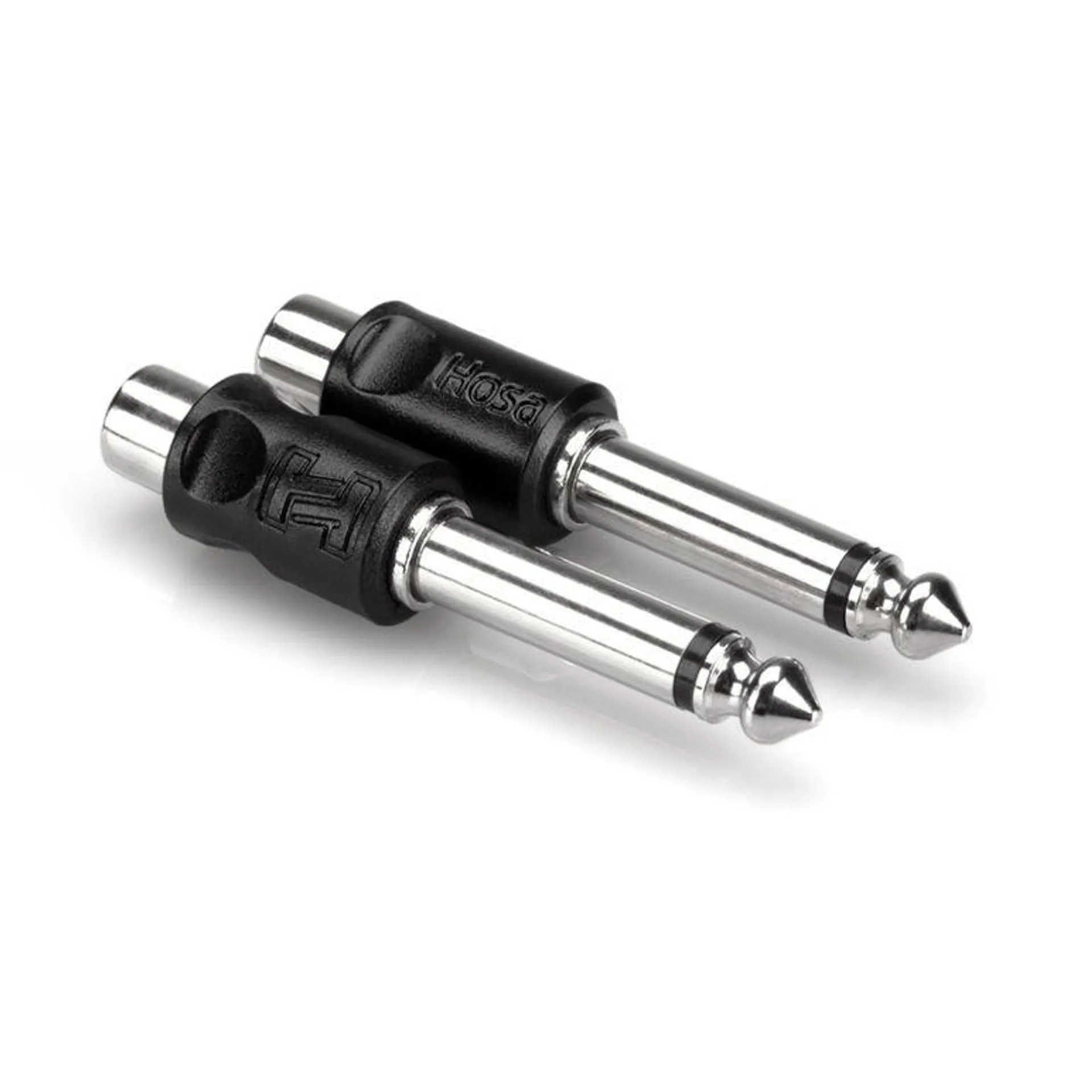 Hosa RCA to 1/4" TS Adapter, 2Pk