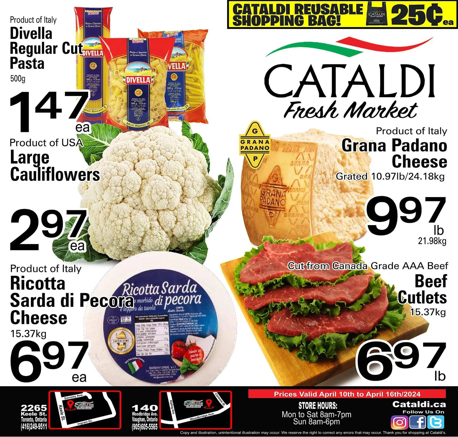 Cataldi Fresh Market flyer from April 10 to April 16 2024 - flyer page 1