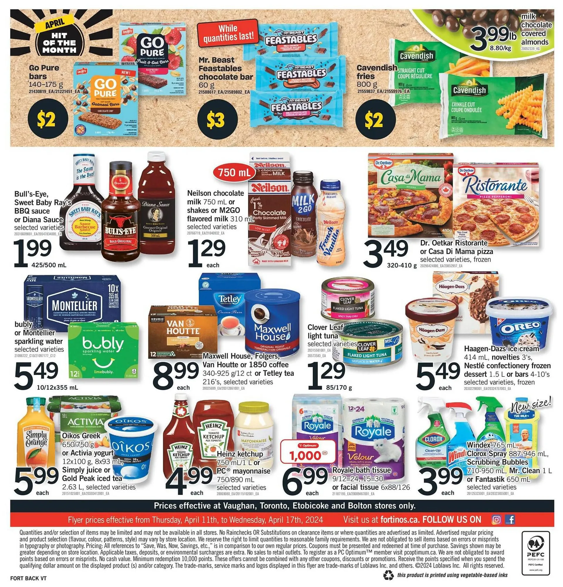 Fortinos flyer from April 11 to April 17 2024 - flyer page 2