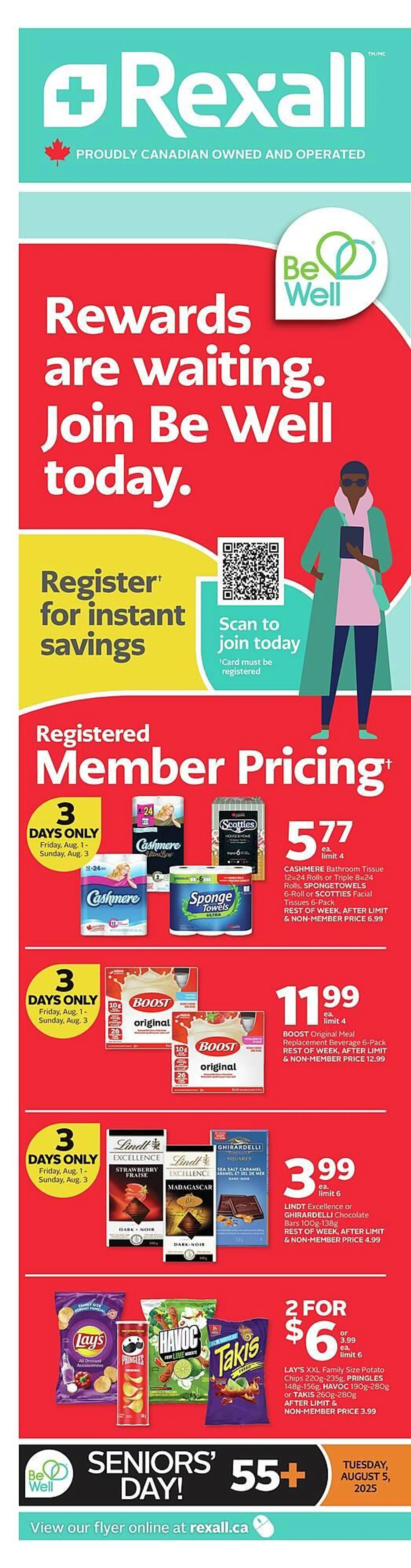 Rexall flyer from July 31 to August 15 2025 - flyer page 1