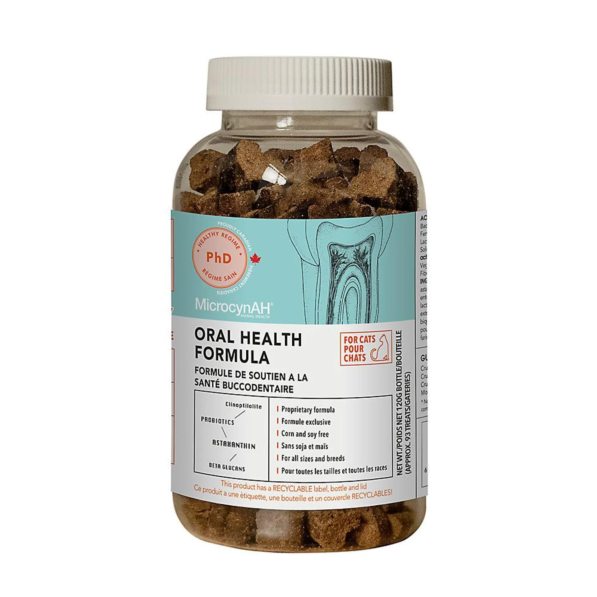 MicrocynAH PhD Daily Regime Cat Treats - Oral Health Formula