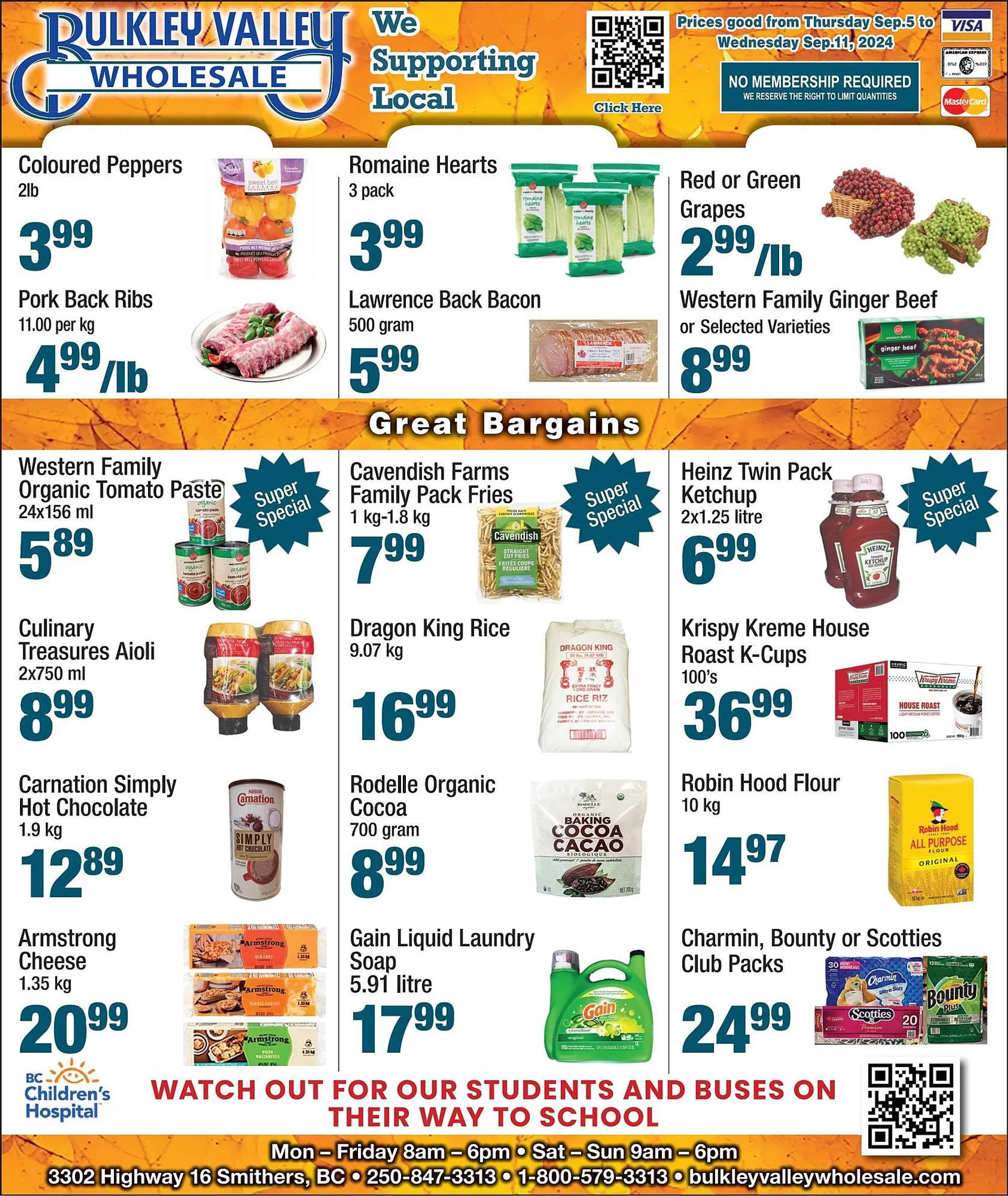 Bulkley Valley Wholesale flyer - 1