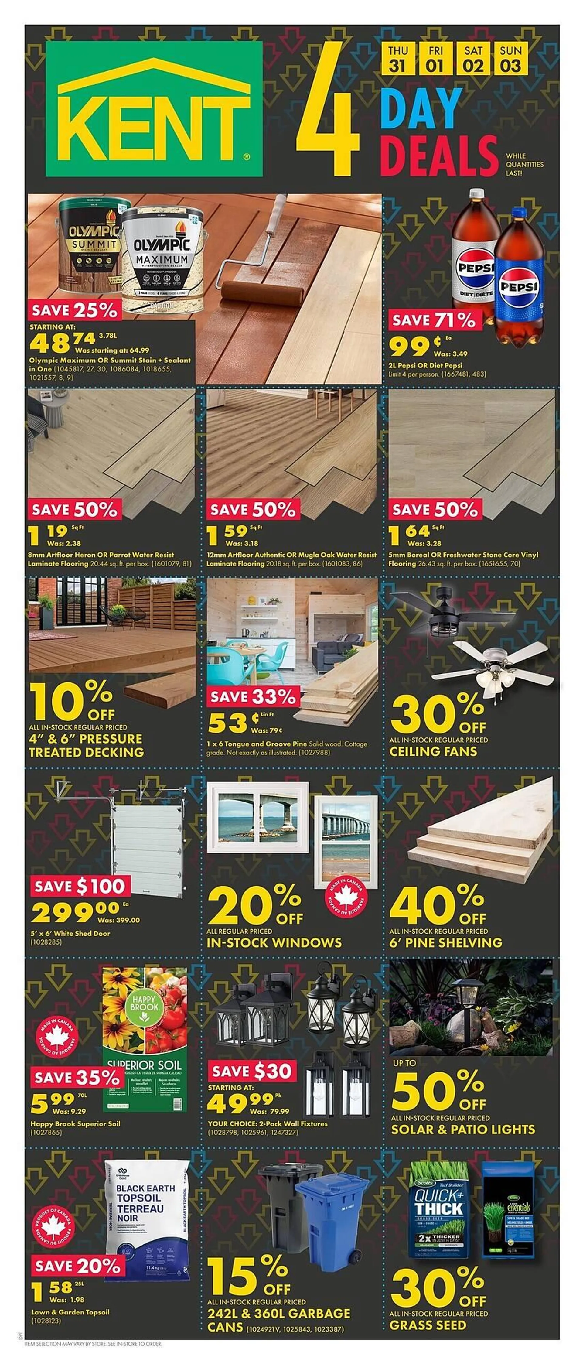 Kent flyer from July 31 to August 20 2025 - flyer page 1