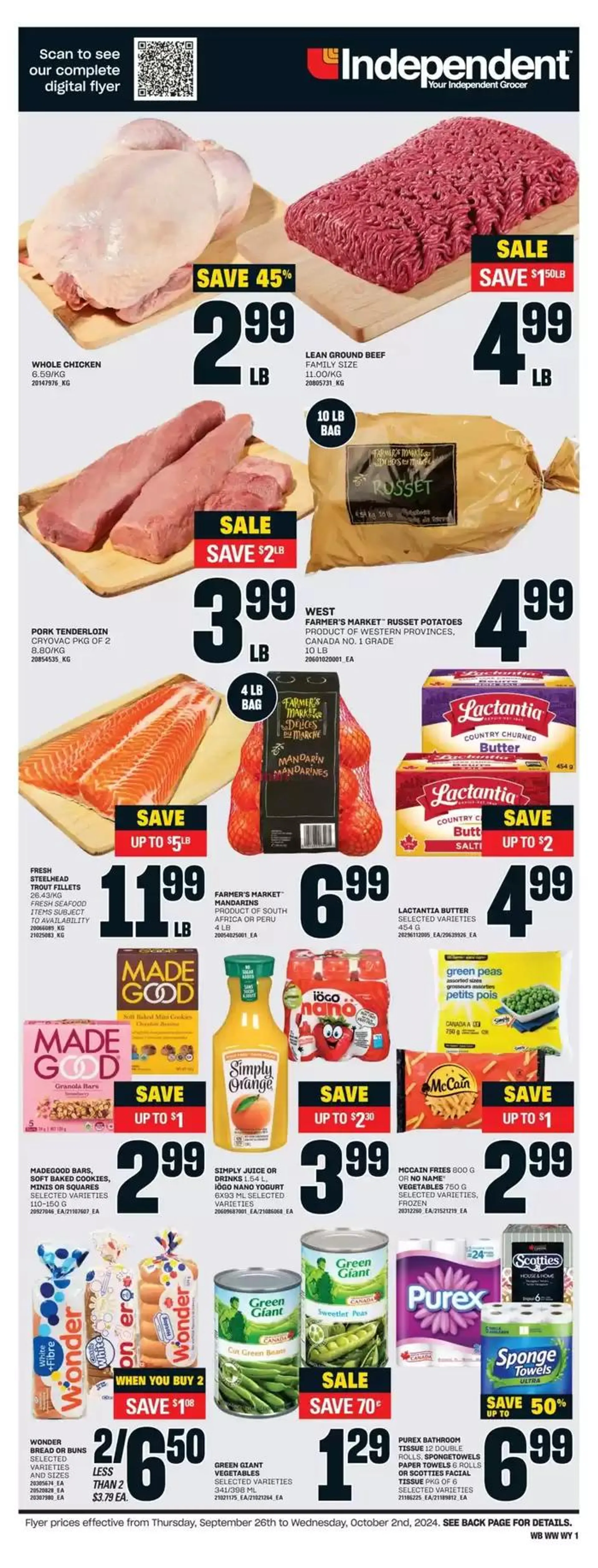 Independent Grocer weeky flyer from September 26 to October 2 2024 - flyer page 3