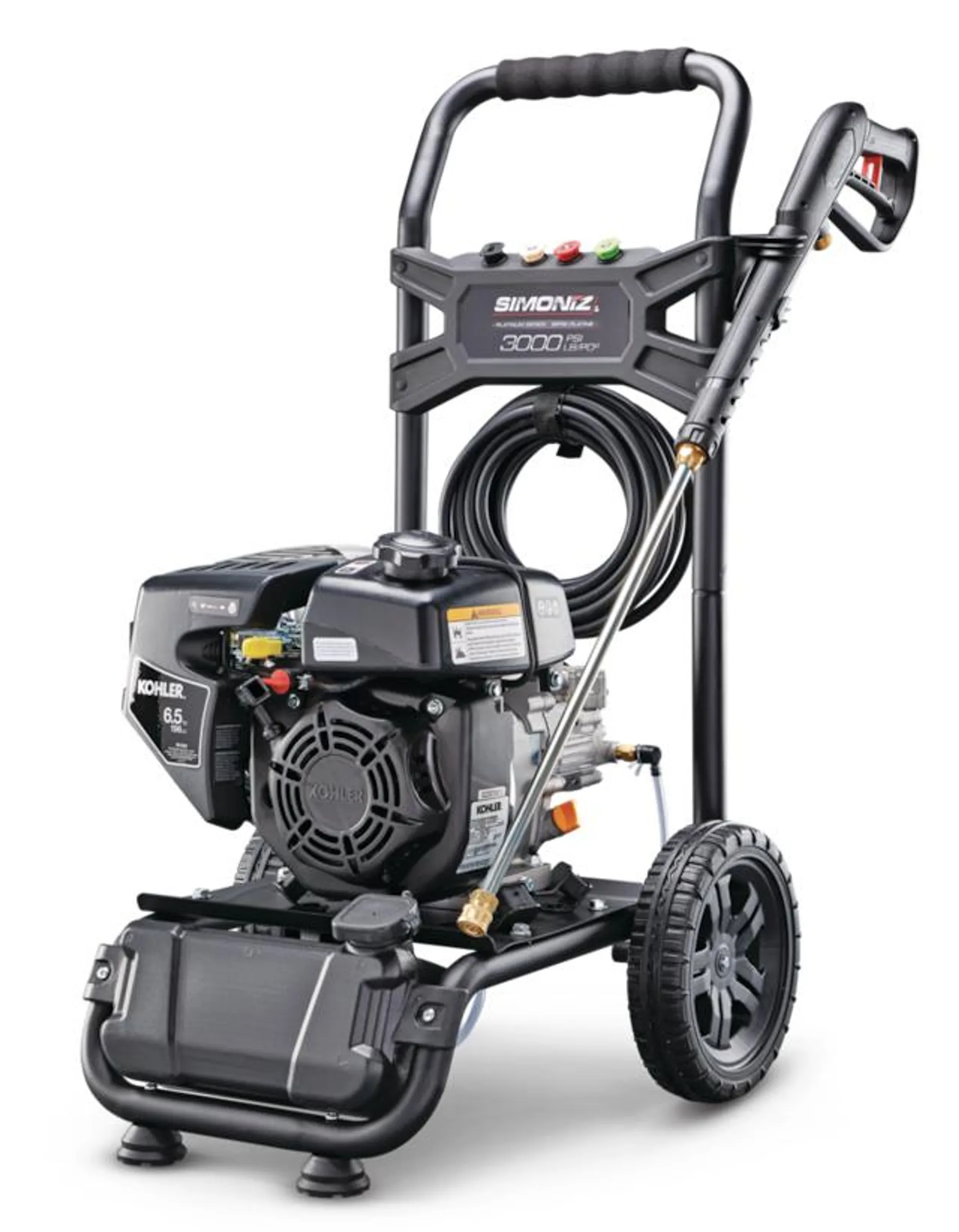 Simoniz 3000 PSI 2.3 GPM 196cc Engine Cold Water Wheeled Gas Pressure Washer