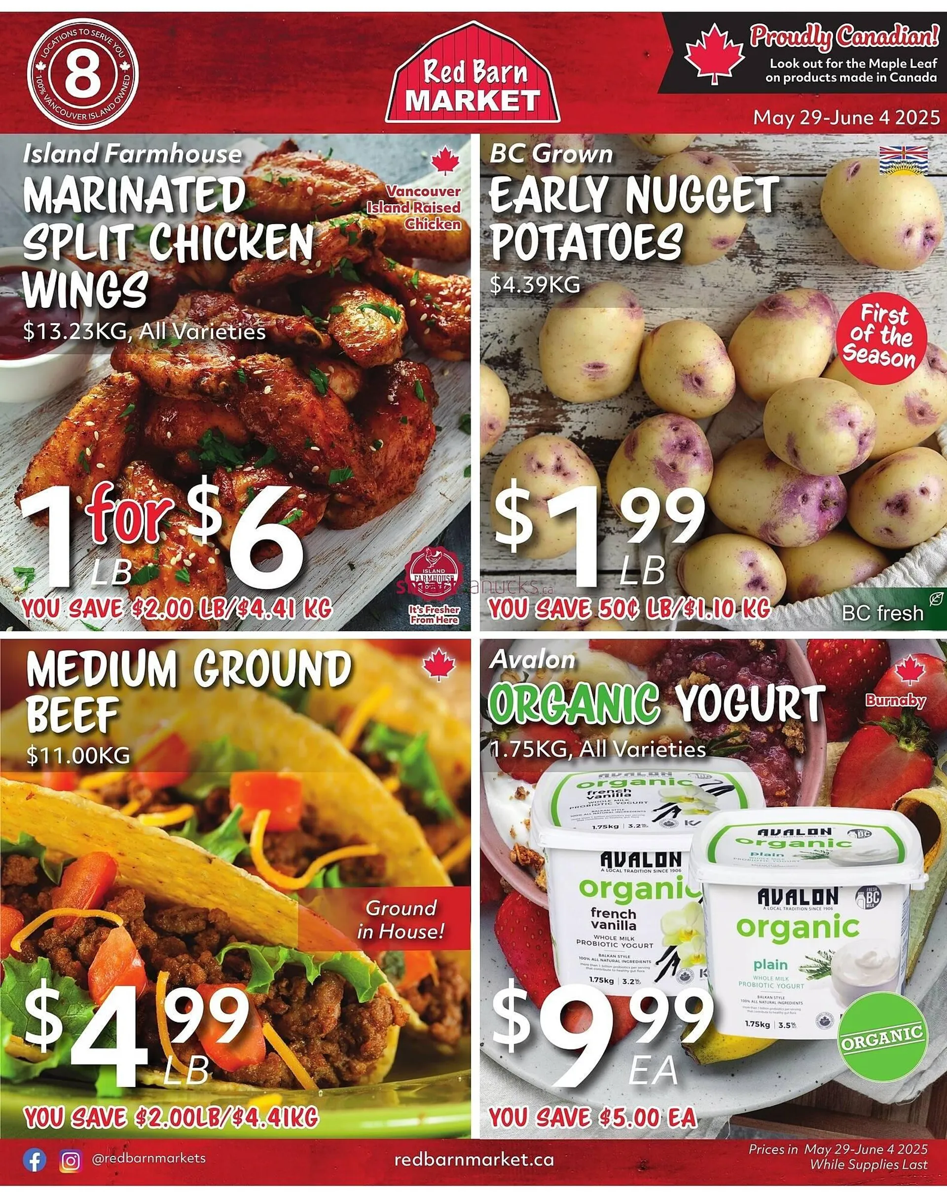 Red Barn Market flyer from May 29 to June 4 2025 - flyer page 1
