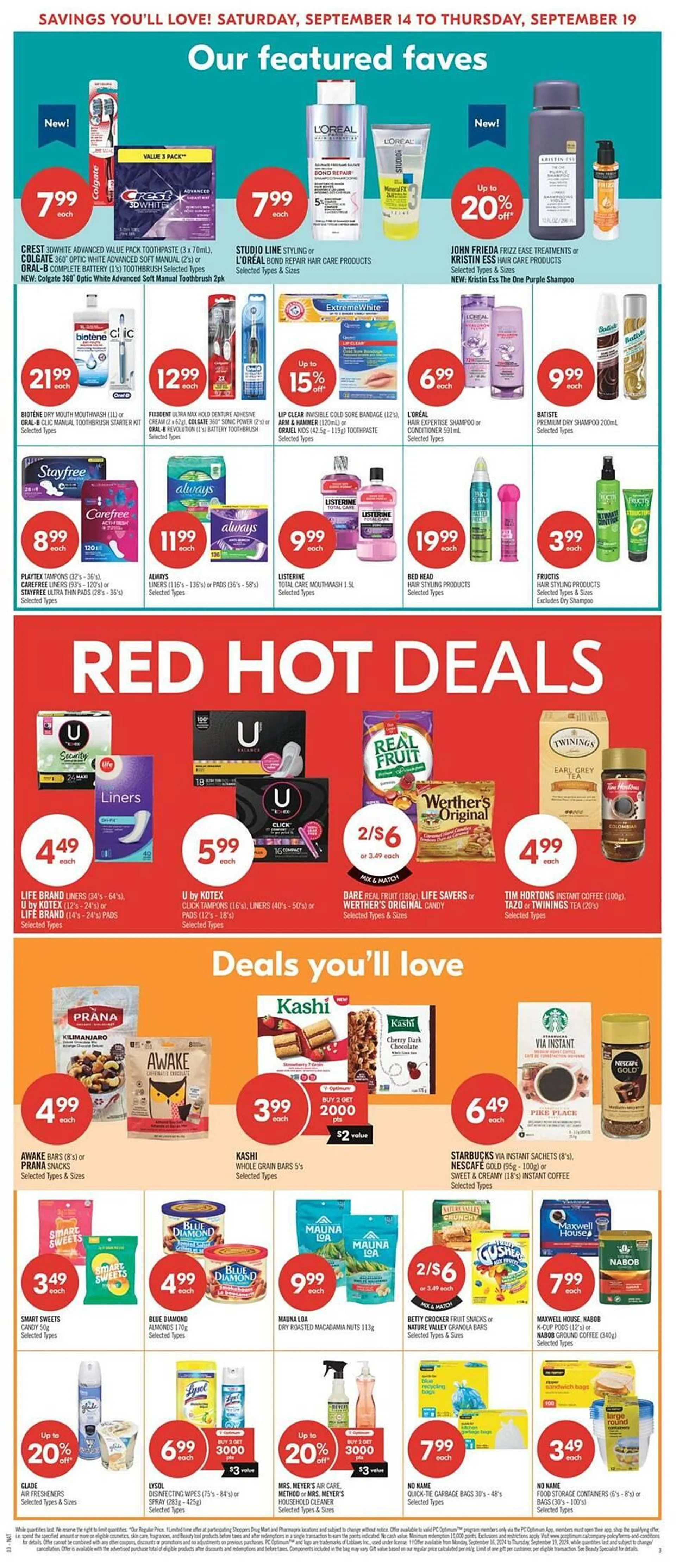 Shoppers Drug Mart flyer from September 14 to September 20 2024 - flyer page 9