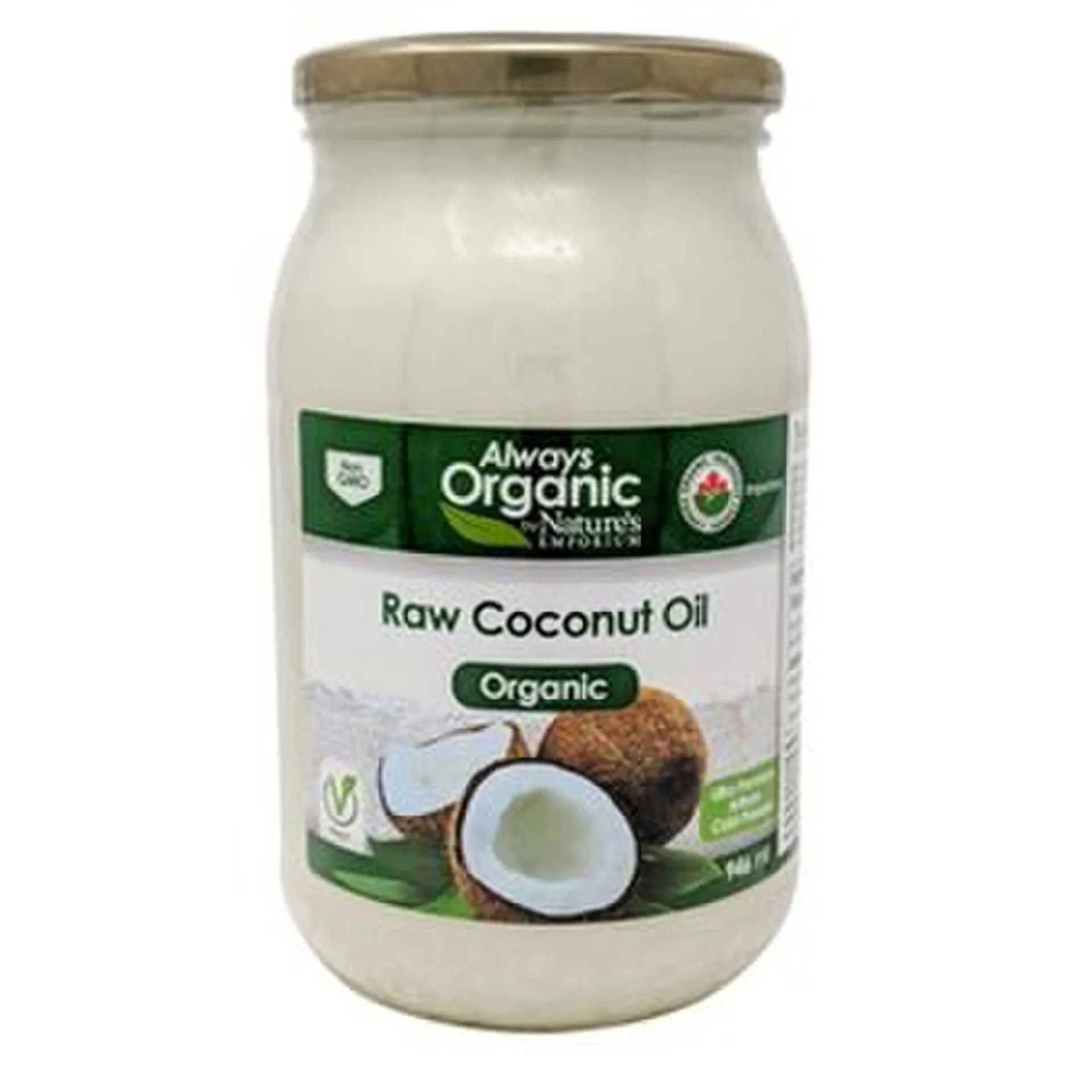 Always Organic Coconut Oil Raw Org 1000 ml