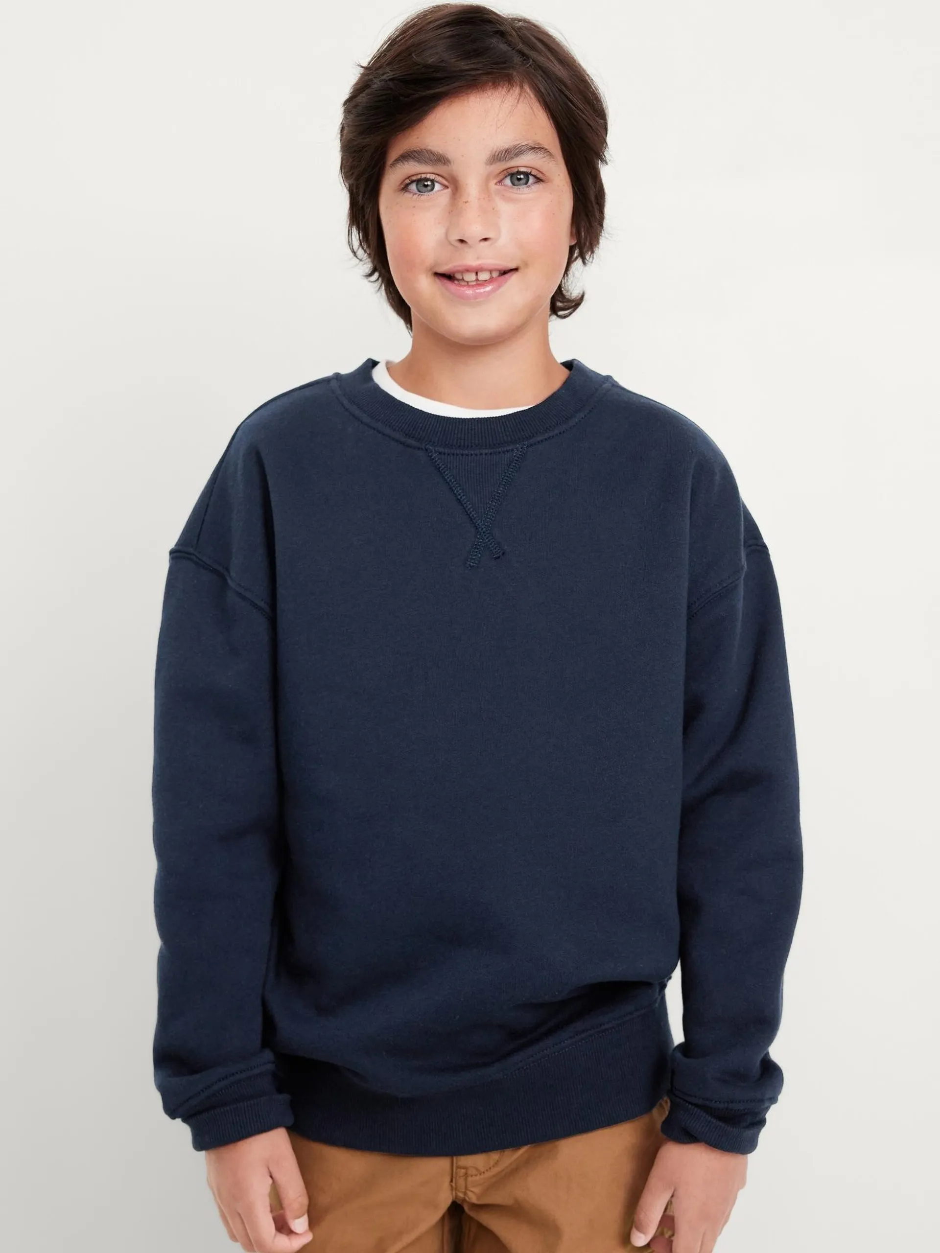 Oversized Crew-Neck Sweatshirt for Boys