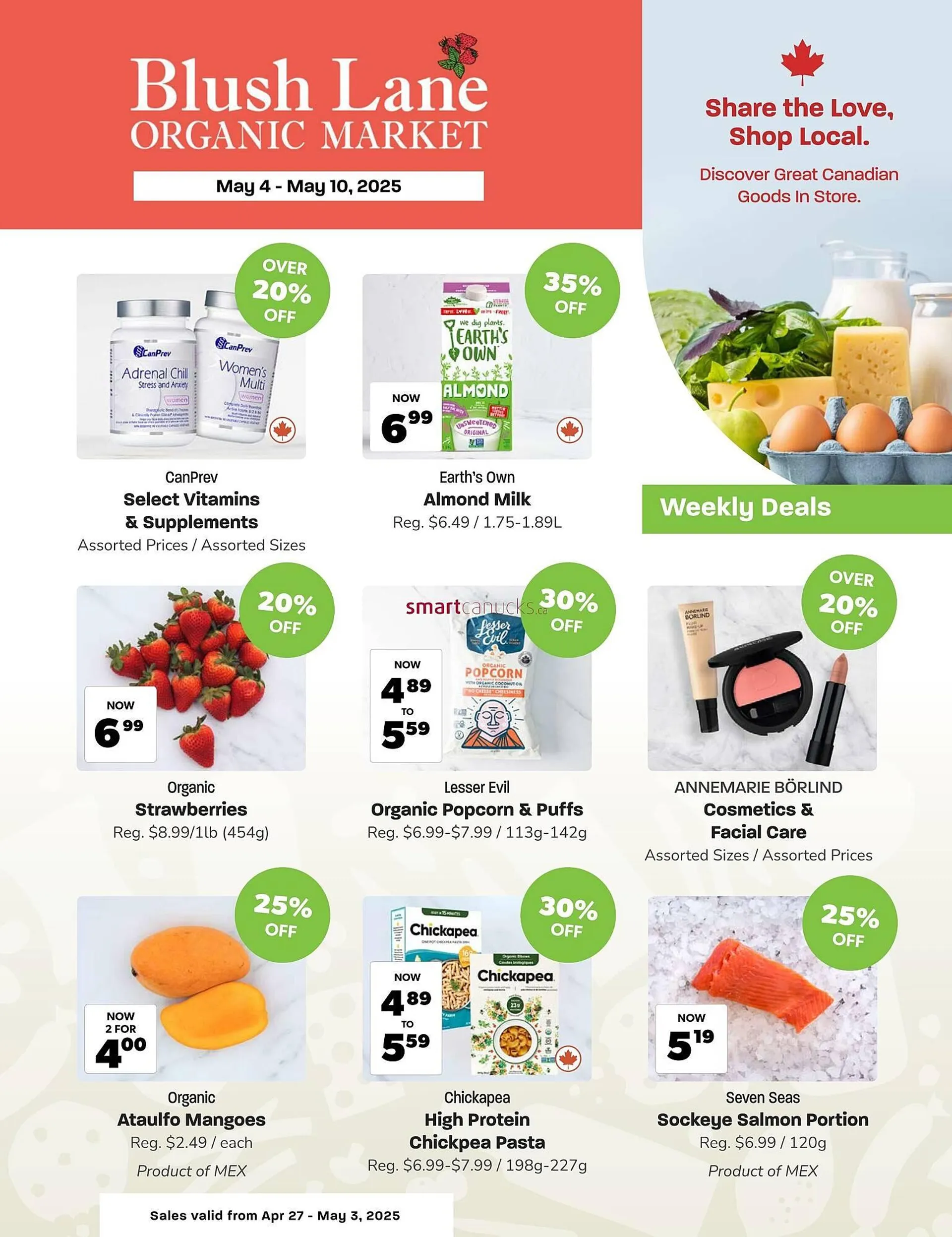 Blush Lane Organics flyer - 1